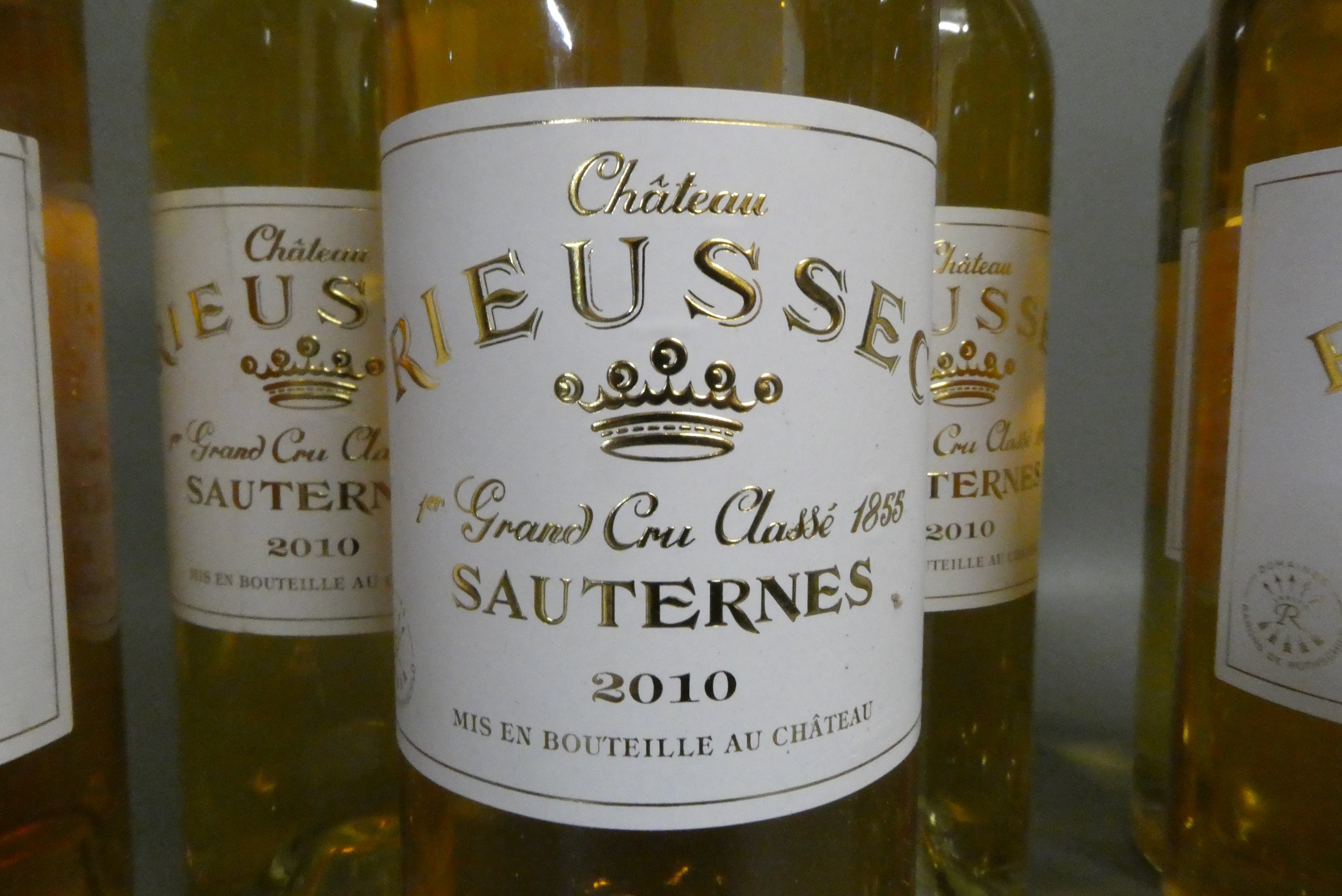 Eight bottles Chateau Rieussec, 2010, 1er grand cru classe, sauternes (Est. plus 24% premium inc. Image