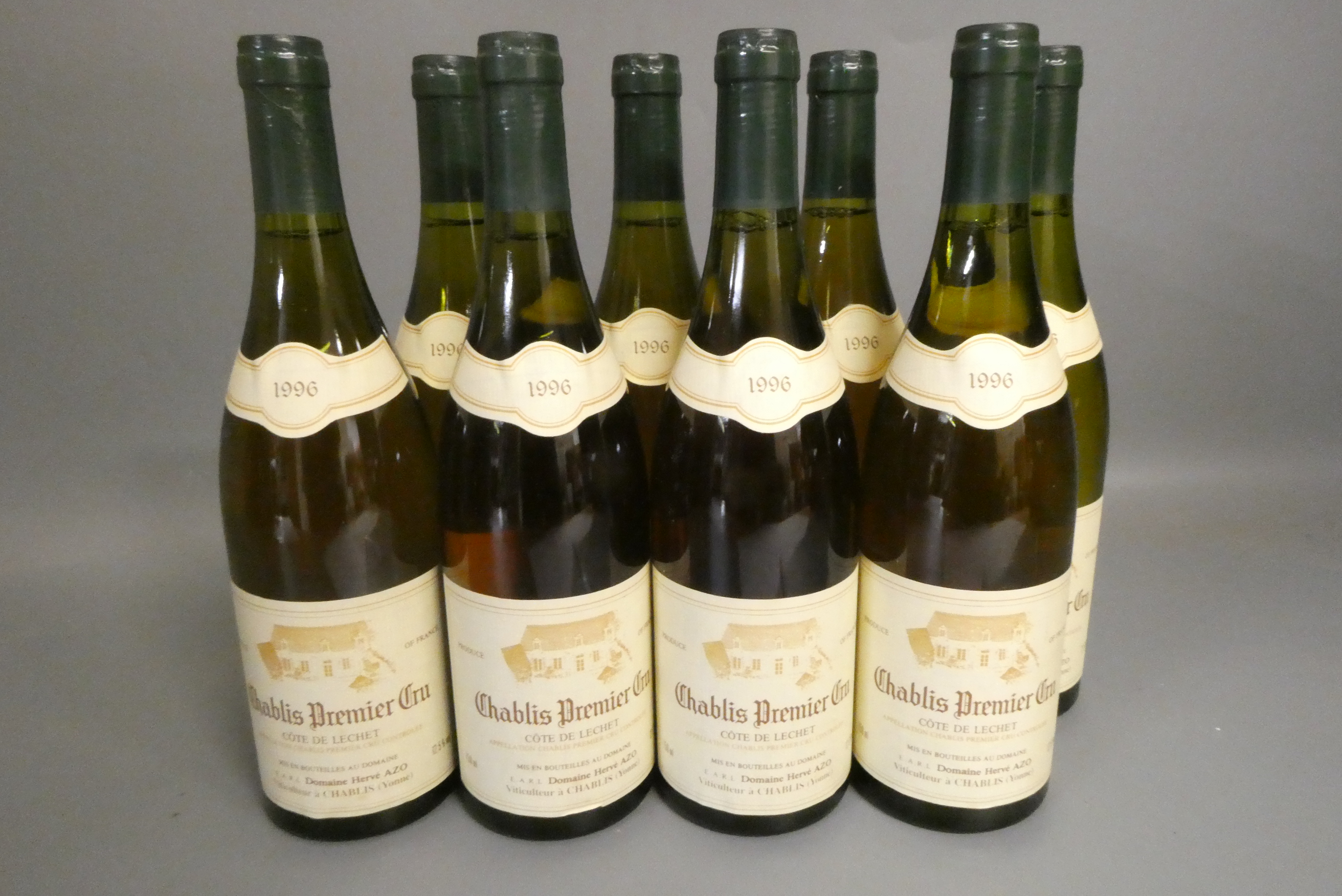 Eight bottles Chablis Premier Cru, 1996, cote de Lechet, OC (Est. plus 24% premium inc. VAT) Image