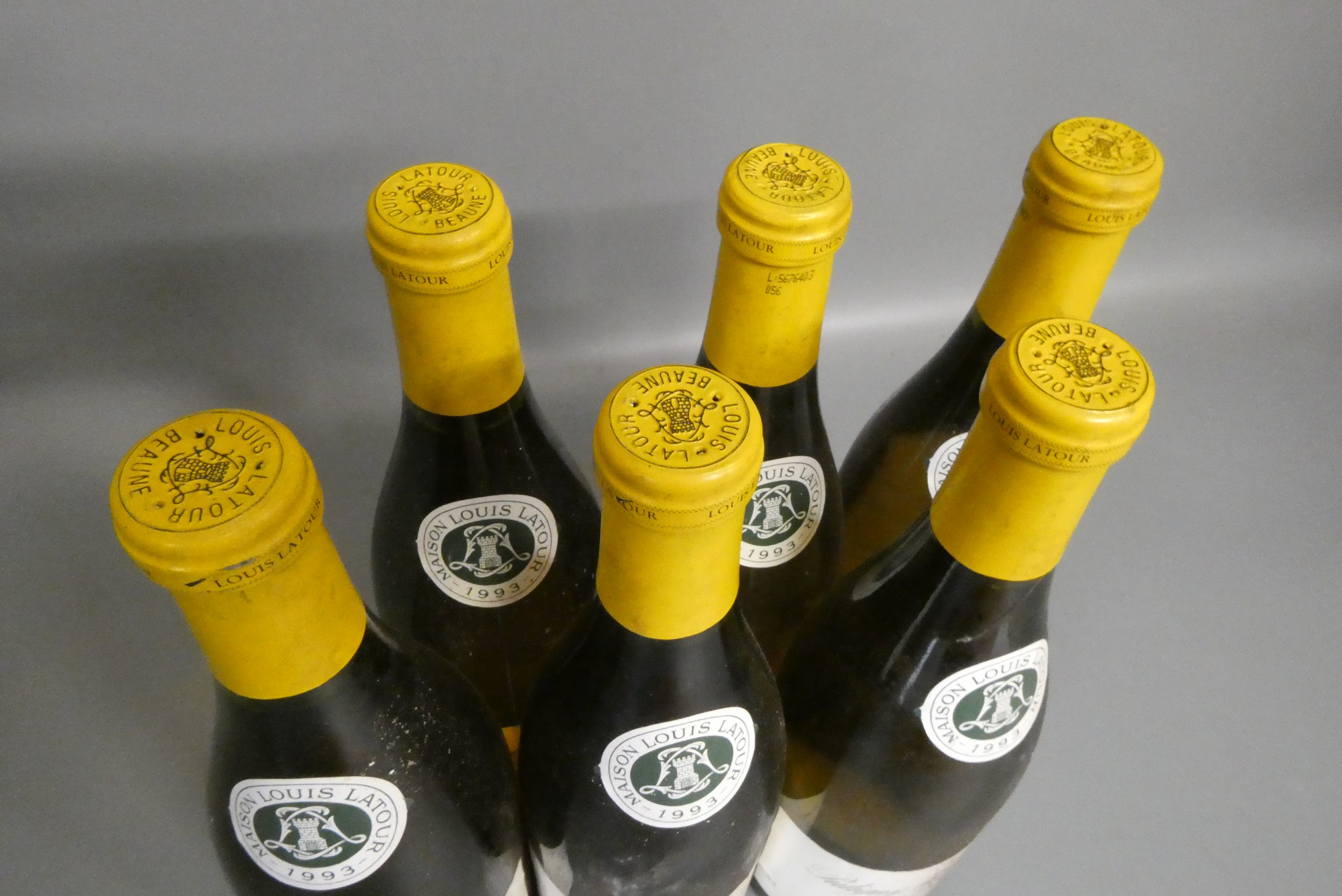 Six bottles Puligny-Montrachet, 1993, Louis Latour (Est. plus 24% premium inc. VAT) Image
