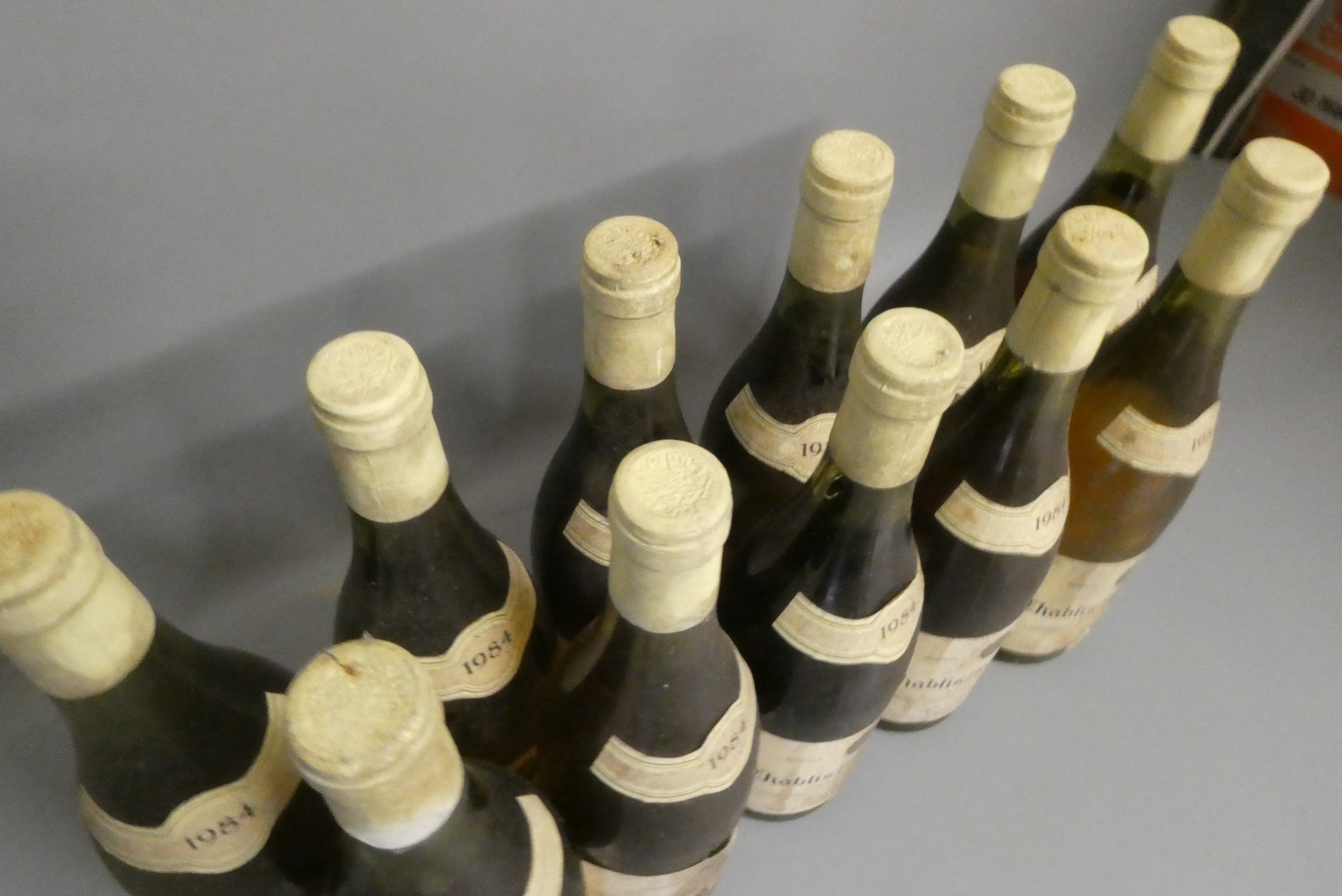 Eleven bottles Chablis Premier Cru, 1984, Beauroy, Domaine Herve Azo (Est. plus 24% premium inc. Image