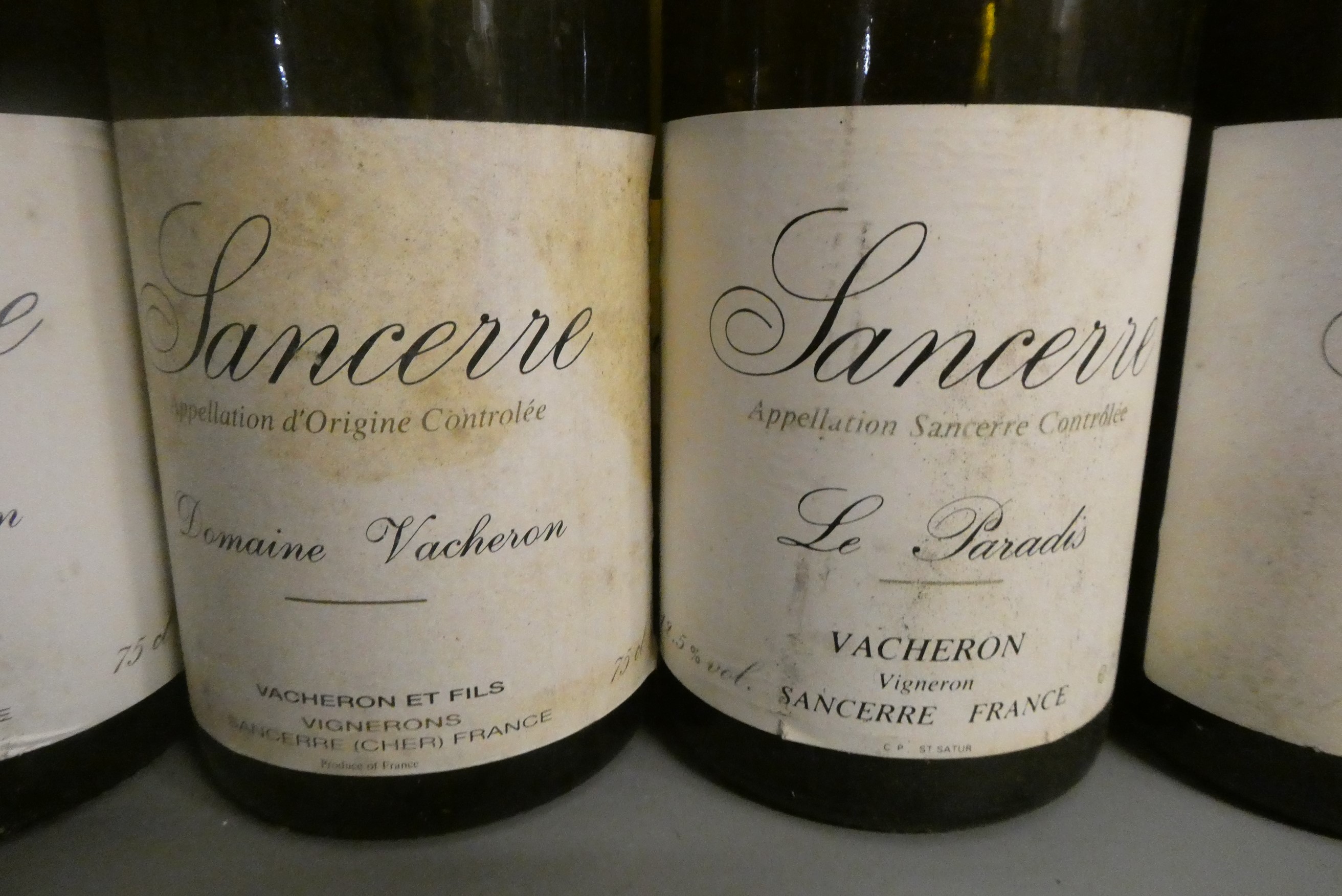 Twelve bottles Sancerre, Domaine Vacheron, comprising six 1995, three 1988 and three 1983 (Est. plus Image