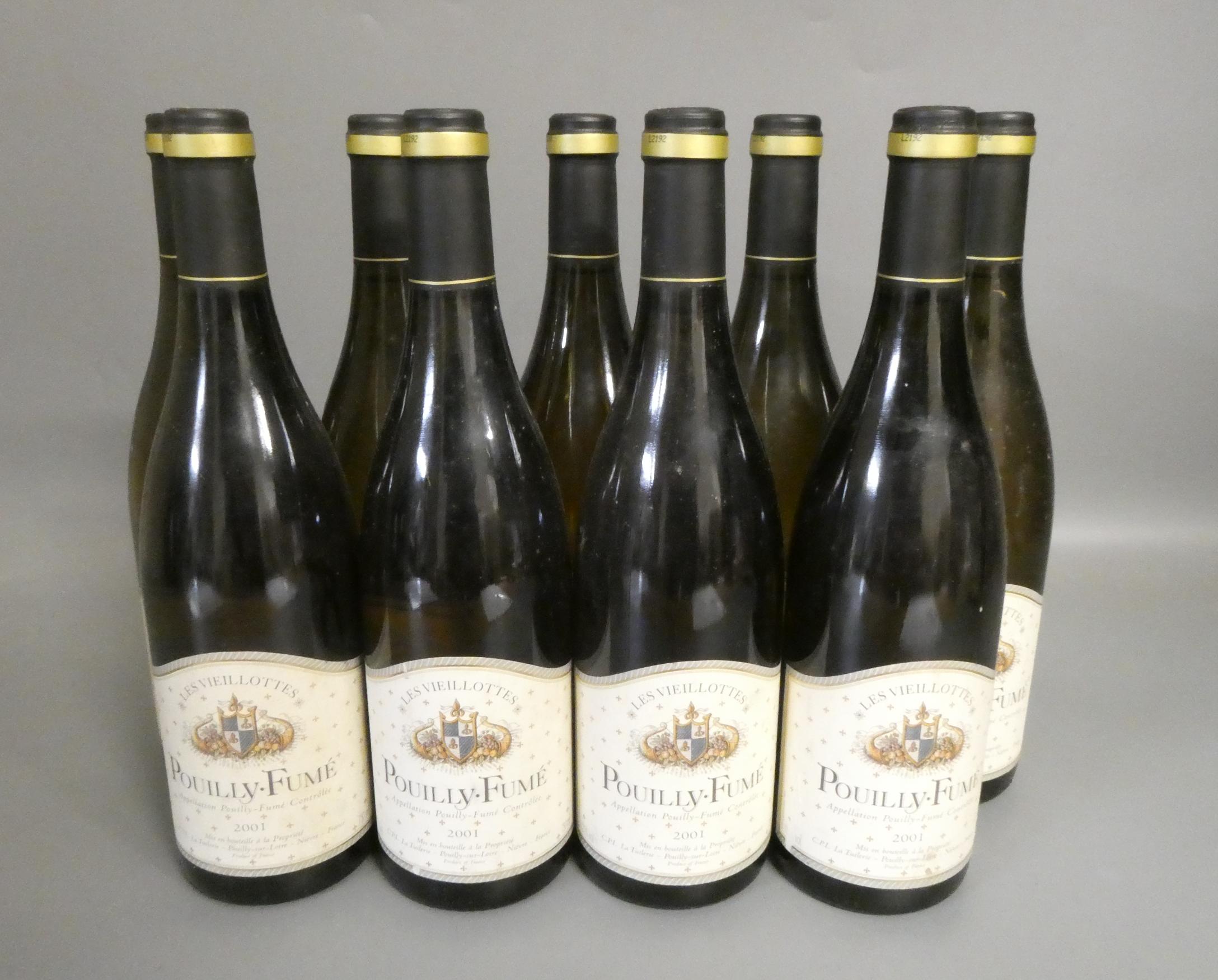 Nine bottles Pouilly-Fume, 2001, Les Vieillottes (Est. plus 24% premium inc. VAT) Image