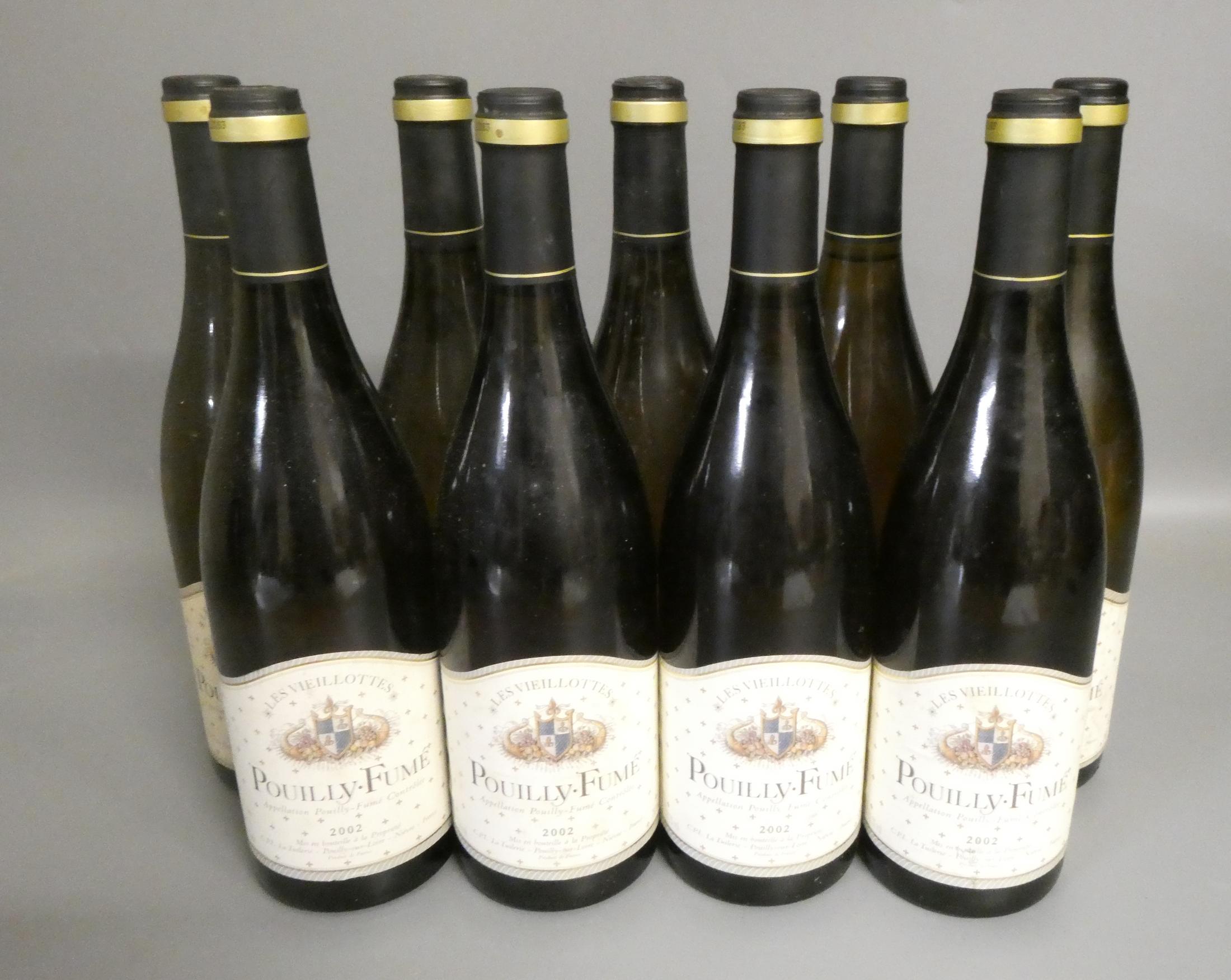 Nine bottles Pouilly-Fume, Les Vieillottes, comprising five 2002 and four 2000 (Est. plus 24% Image