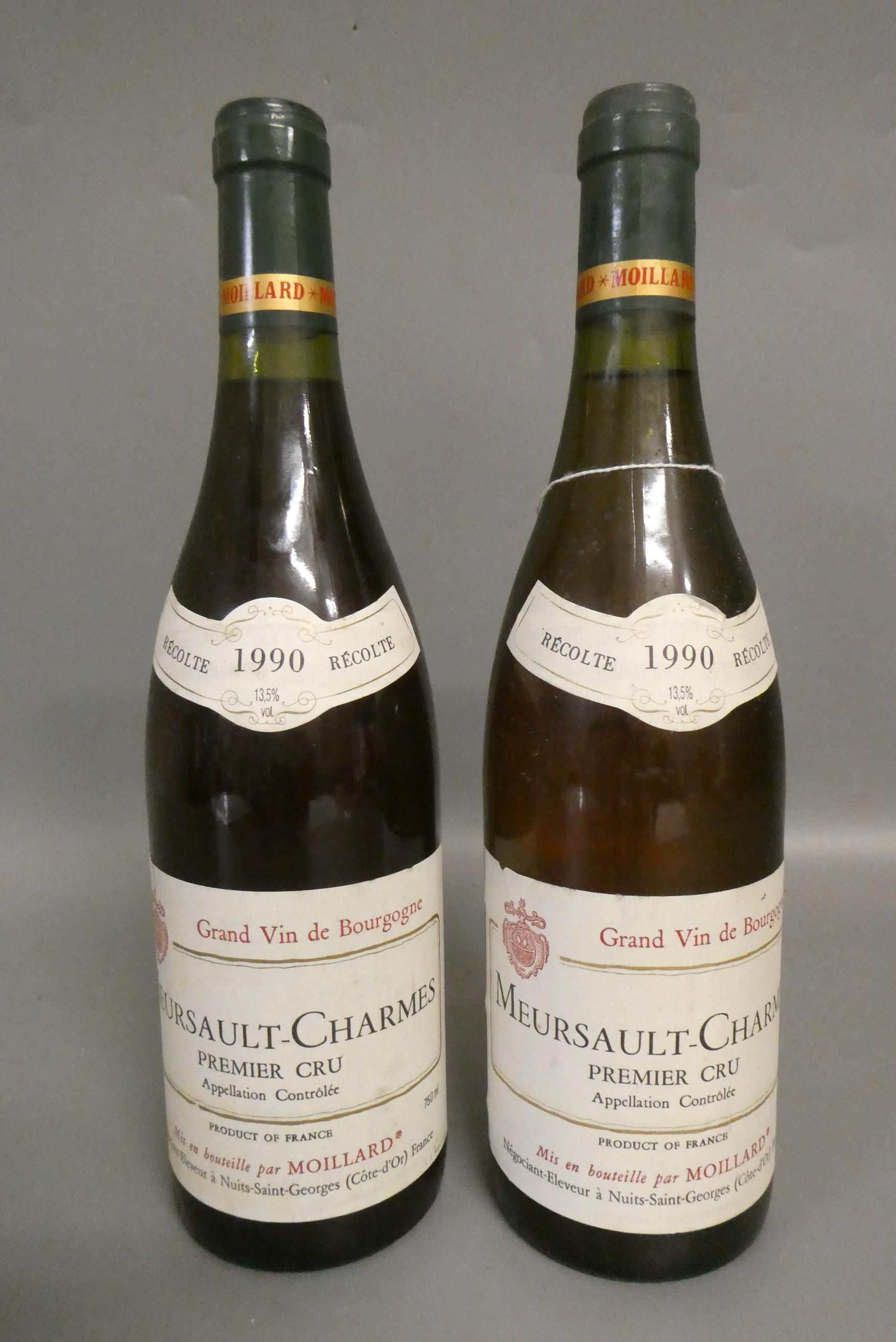 Two bottles Meursault-Charme, 1990, Moillard, premier cru (Est. plus 24% premium inc. VAT) Image