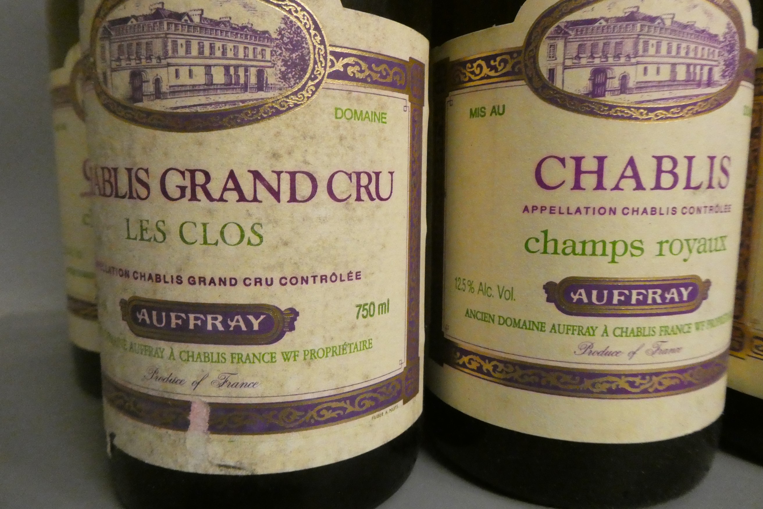 Eighteen bottles of Chablis Image