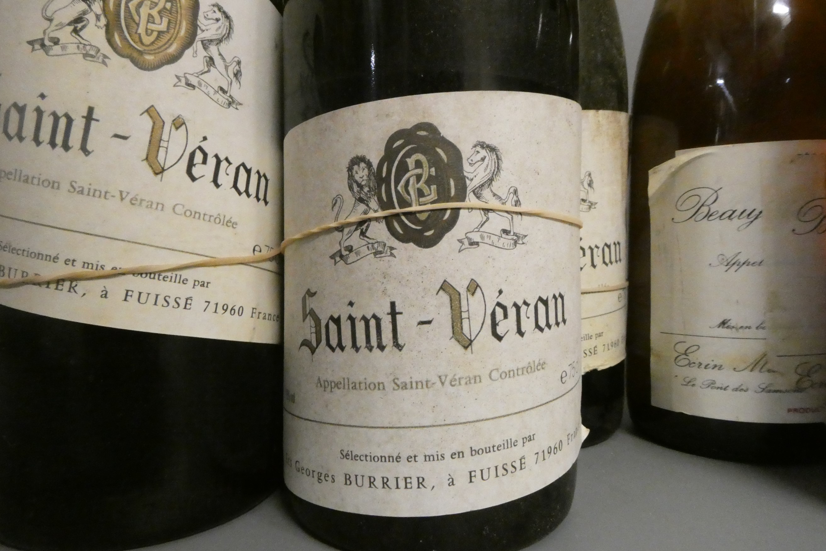 Fourteen bottles of white Burgundy & Rhone Image