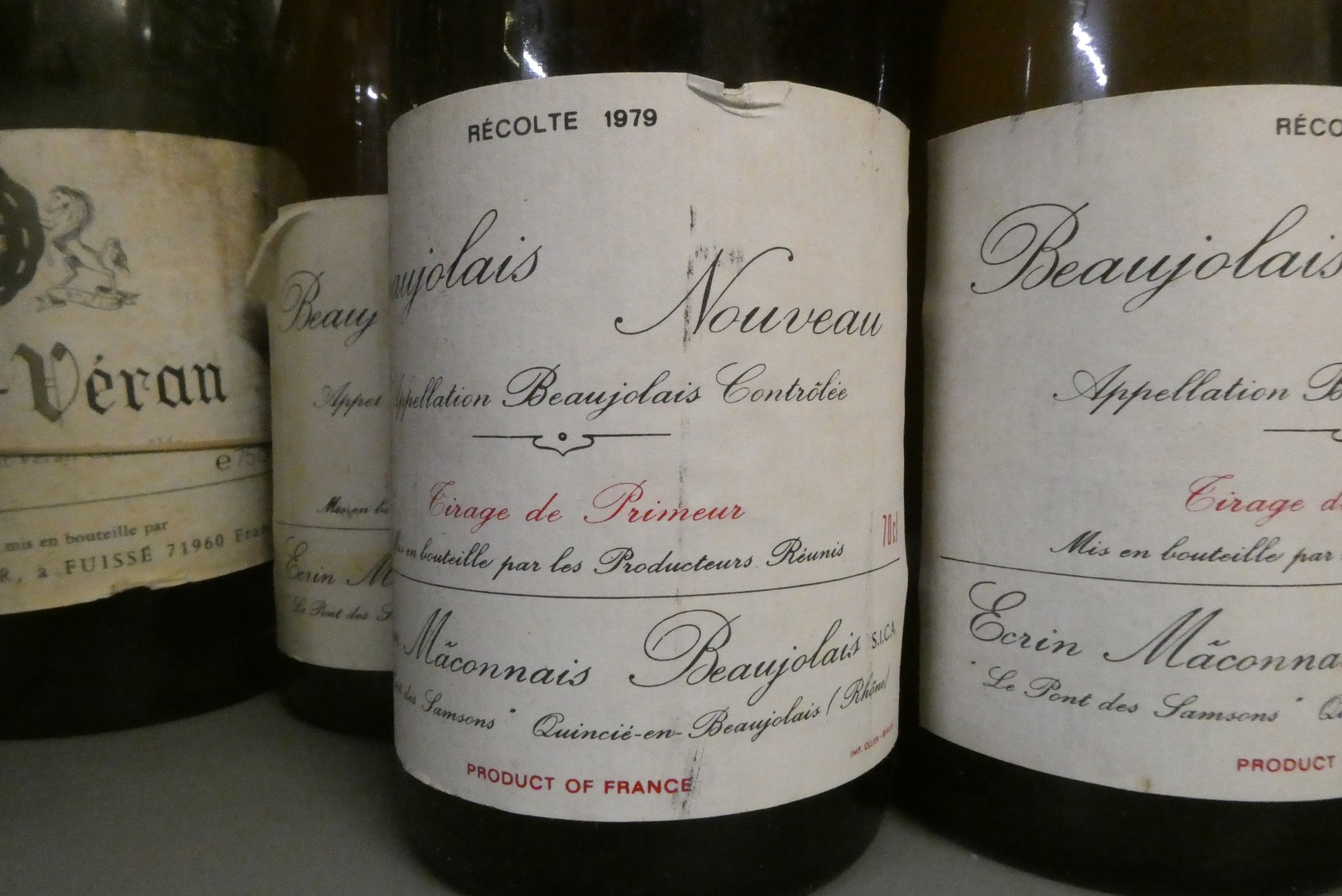 Fourteen bottles of white Burgundy & Rhone Image