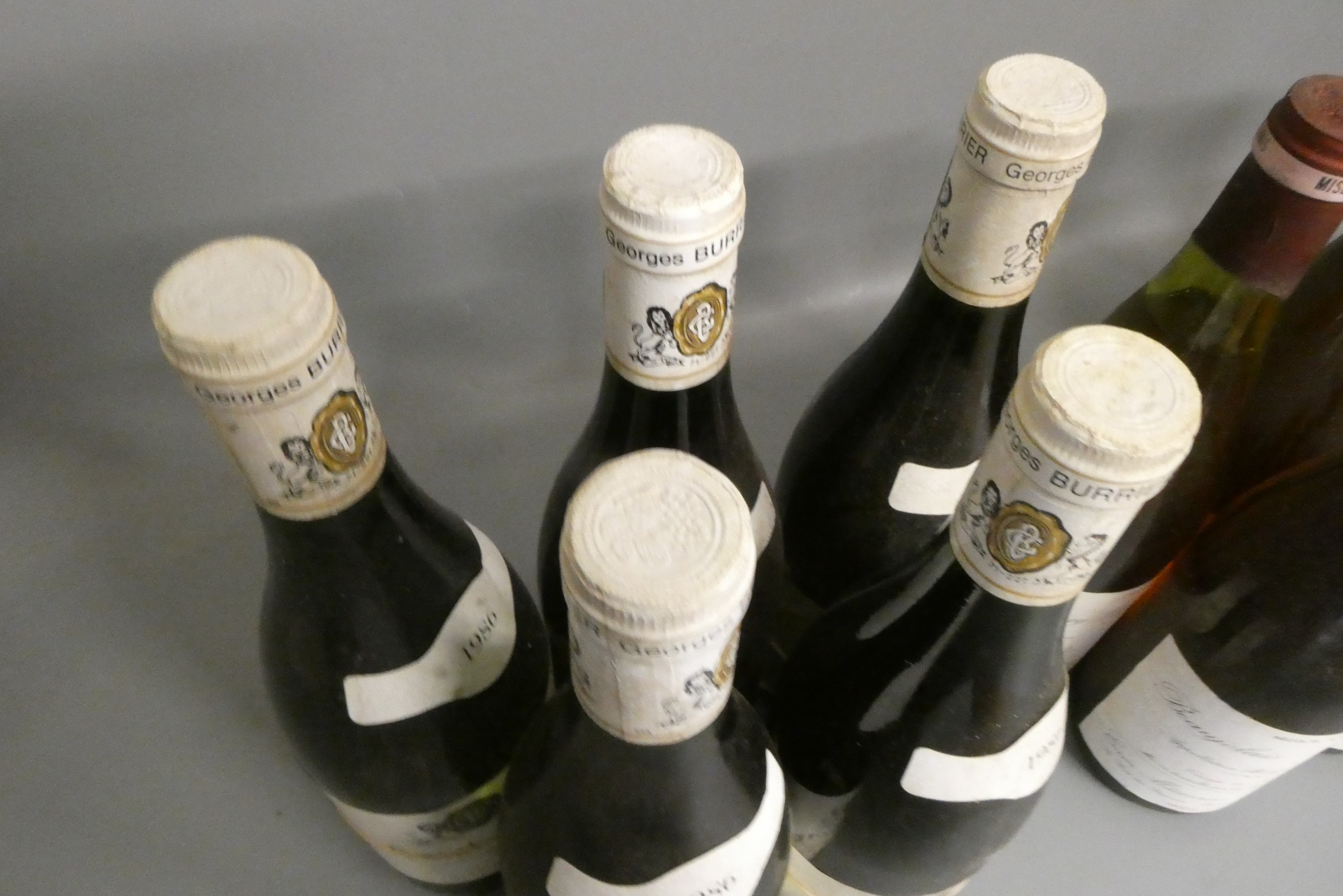 Fourteen bottles of white Burgundy & Rhone Image