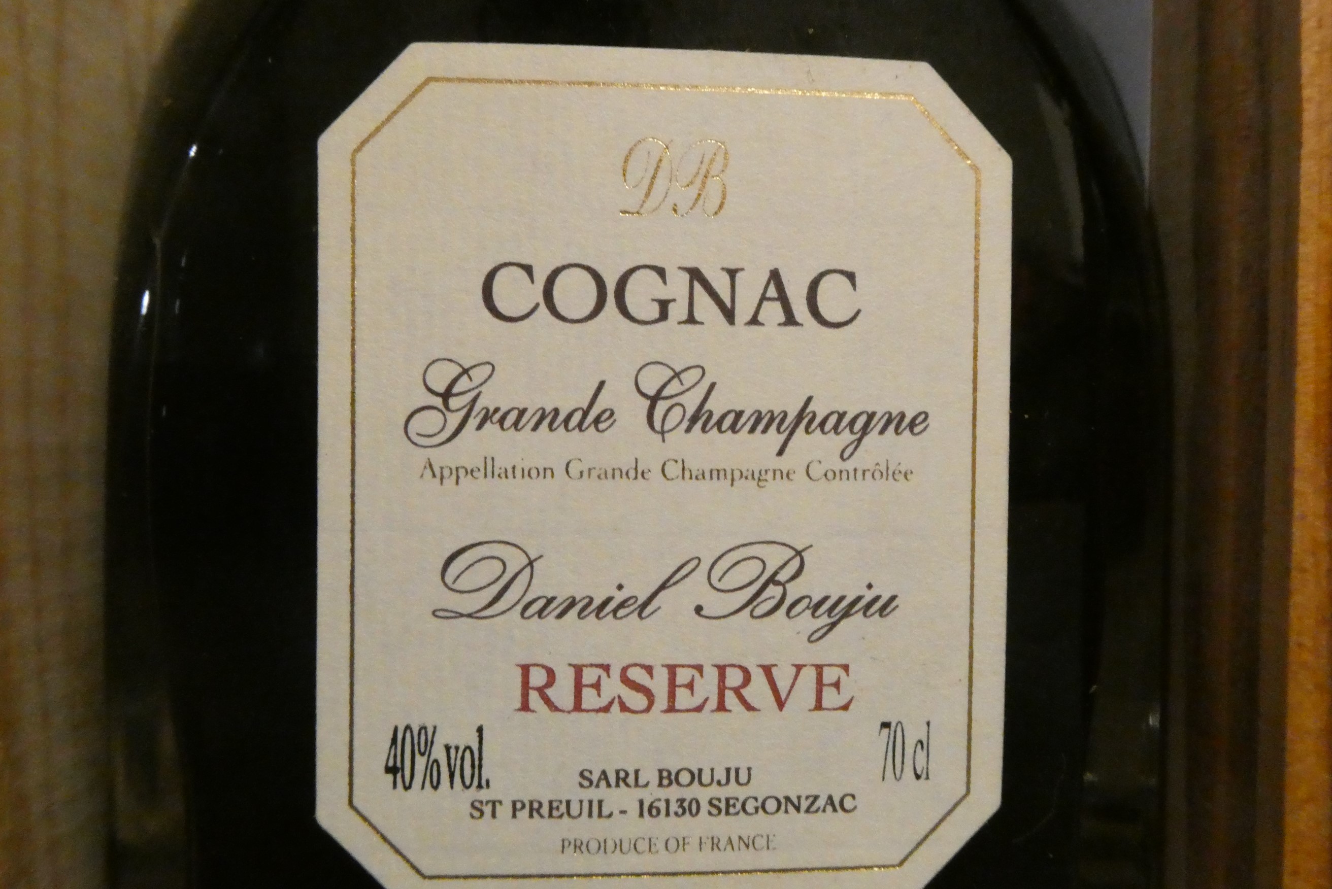 One bottle Daniel Bouju grande champagne cognac, boxed, 40%, 70cl (Est. plus 24% premium inc. VAT) Image