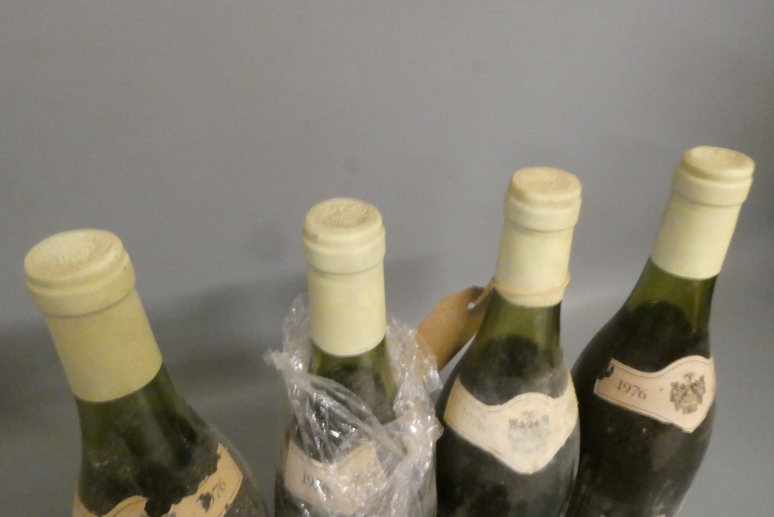 Four bottles Chassagne-Montrachet, 1976, Poulet Image
