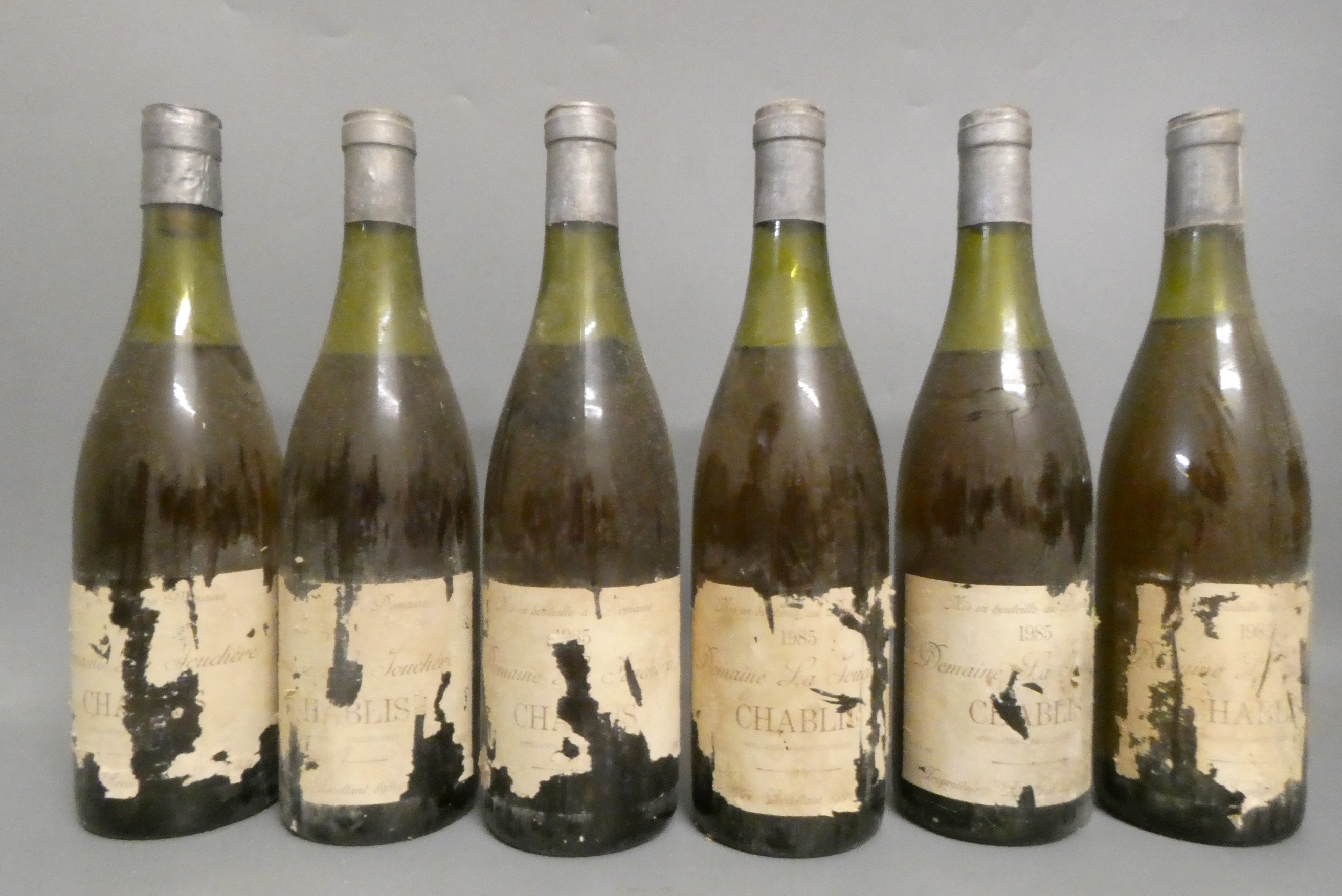 Six bottles Chablis, 1985, Domaine la Jouchere (Est. plus 24% premium inc. VAT) Image