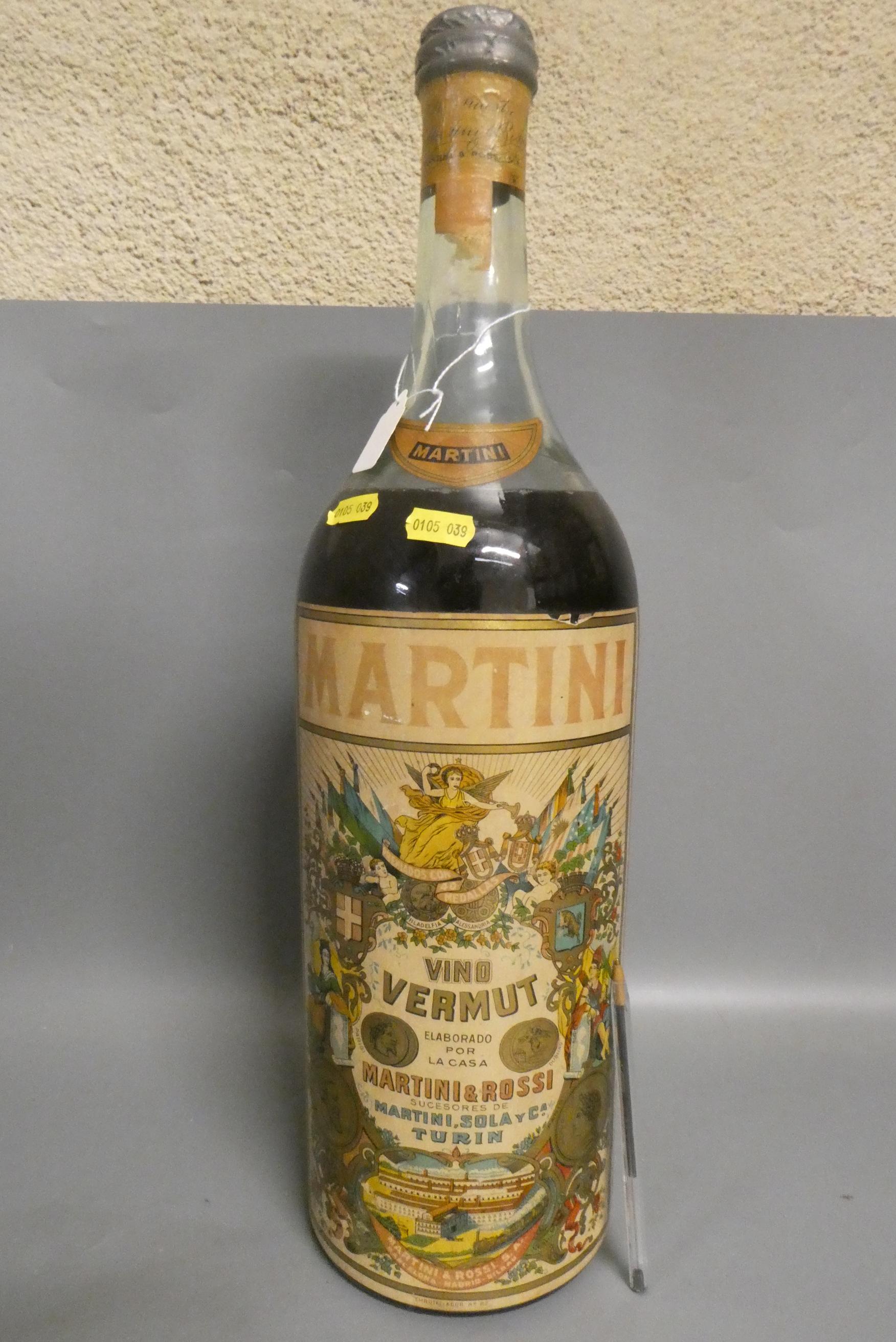 A very large vintage bottle Martini vino vermut, 52cm tall, possibly a jeroboam (Est. plus 24% Image