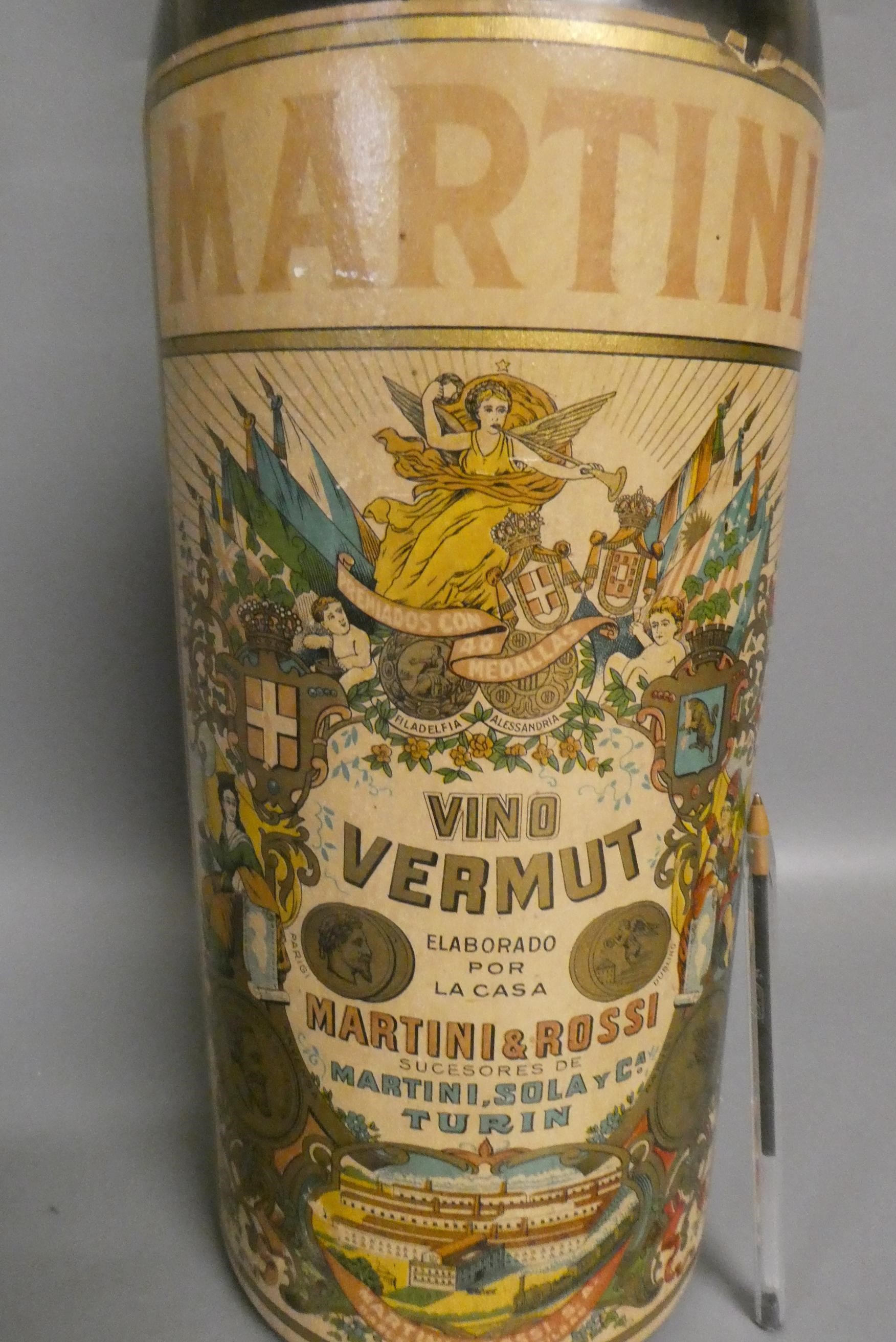 A very large vintage bottle Martini vino vermut, 52cm tall, possibly a jeroboam (Est. plus 24% Image