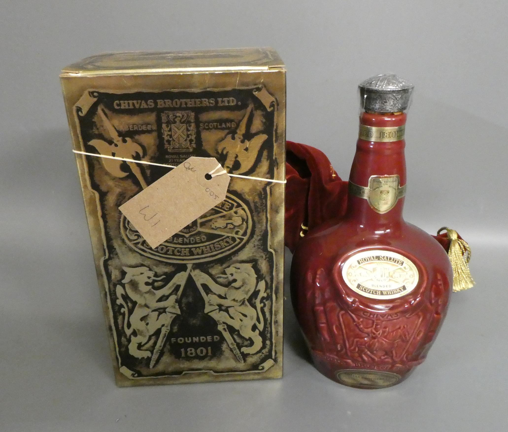 Chivas Brothers Royal Salute blended scotch whisky, boxed, with velvet bag, 75cl (Est. plus 24% Image