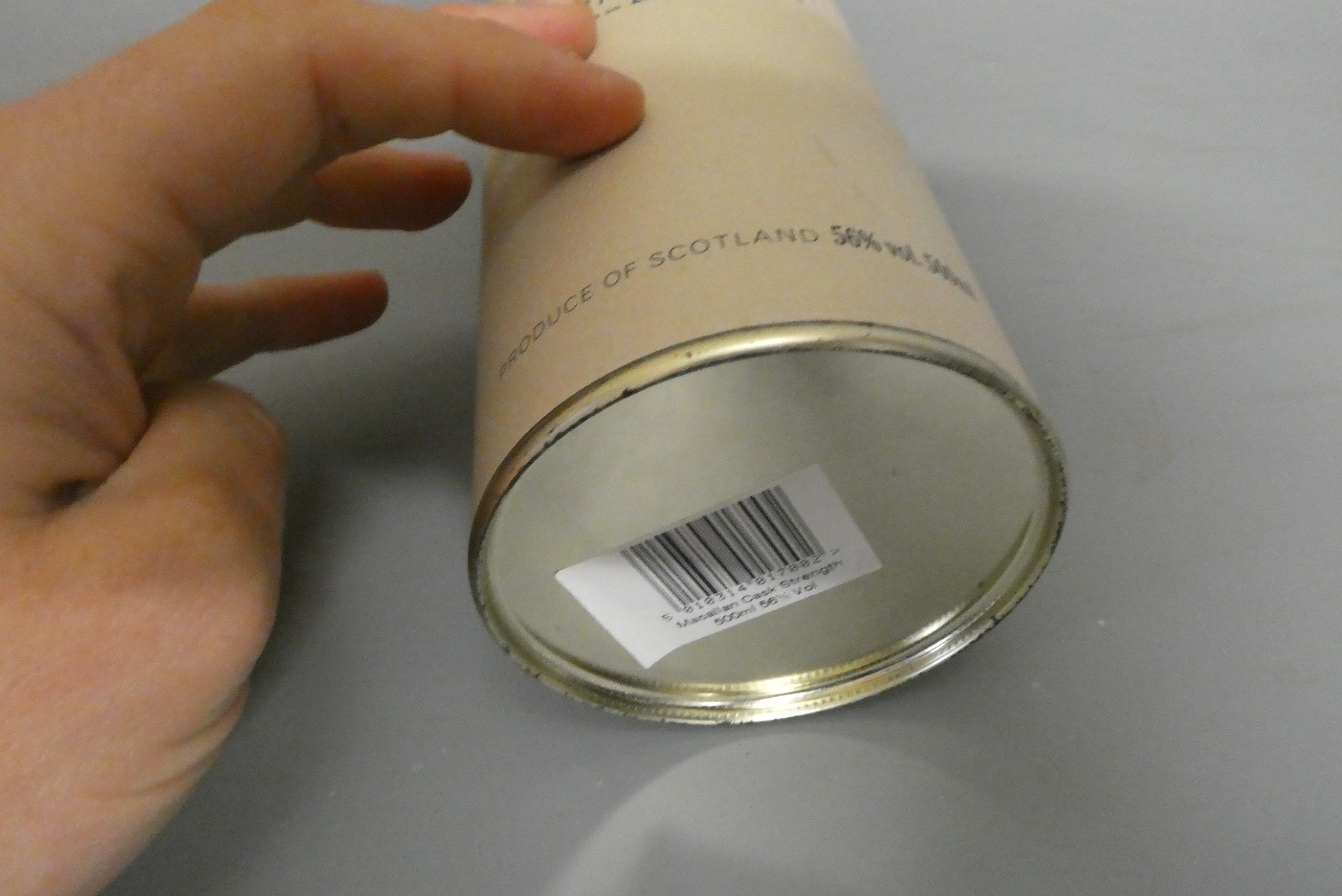 One bottle The Macallan cask strength single Highland malt scotch whisky Image