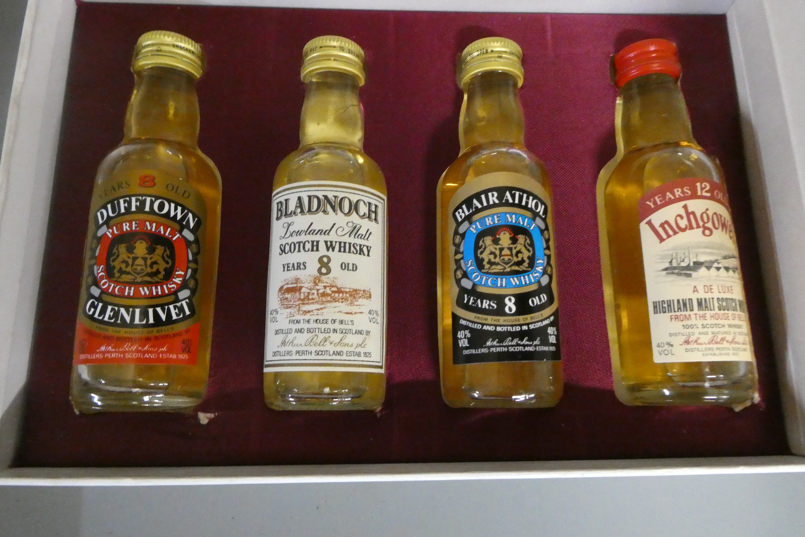Two boxes of miniature whisky Image