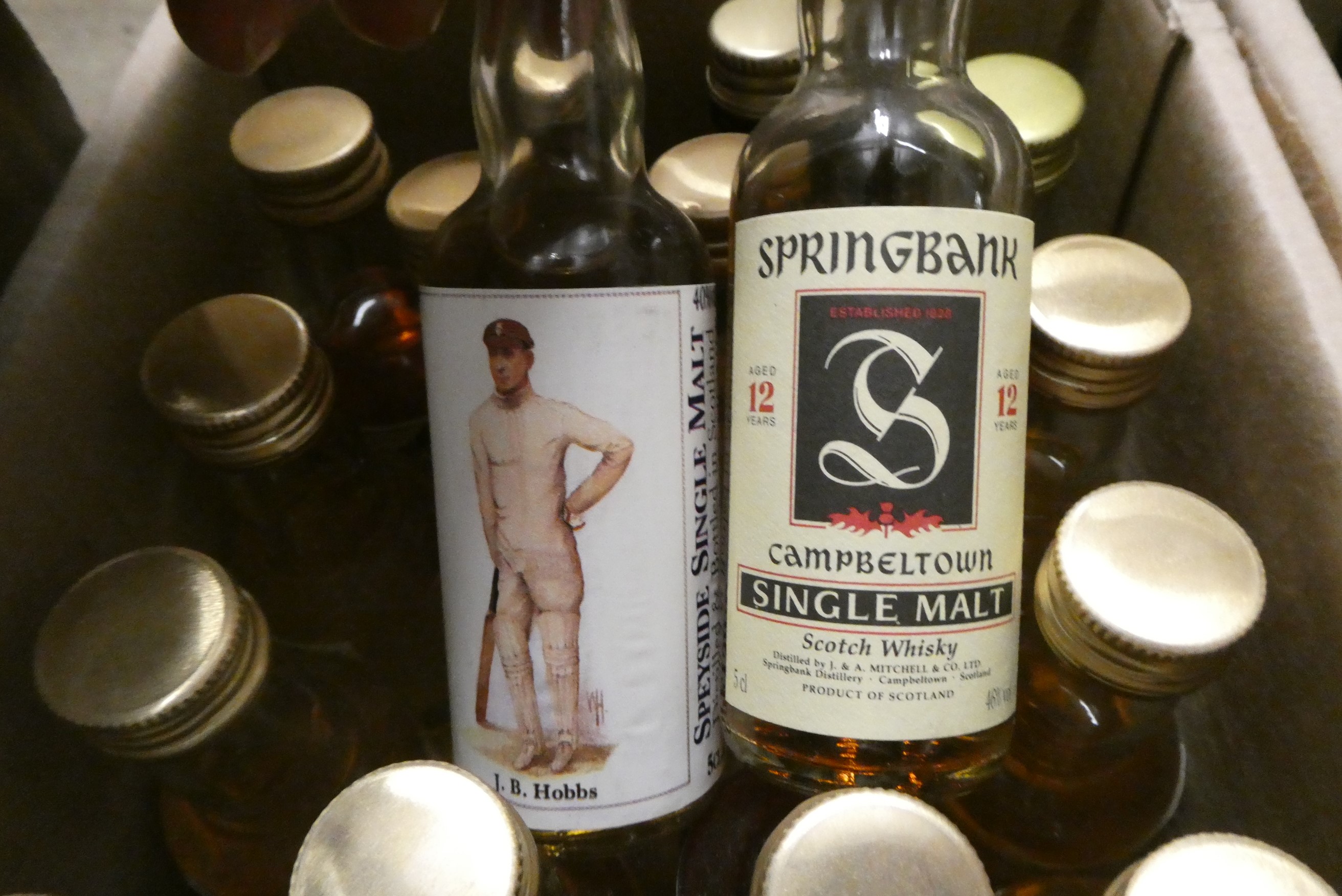 Approximately 110 whisky miniatures Image