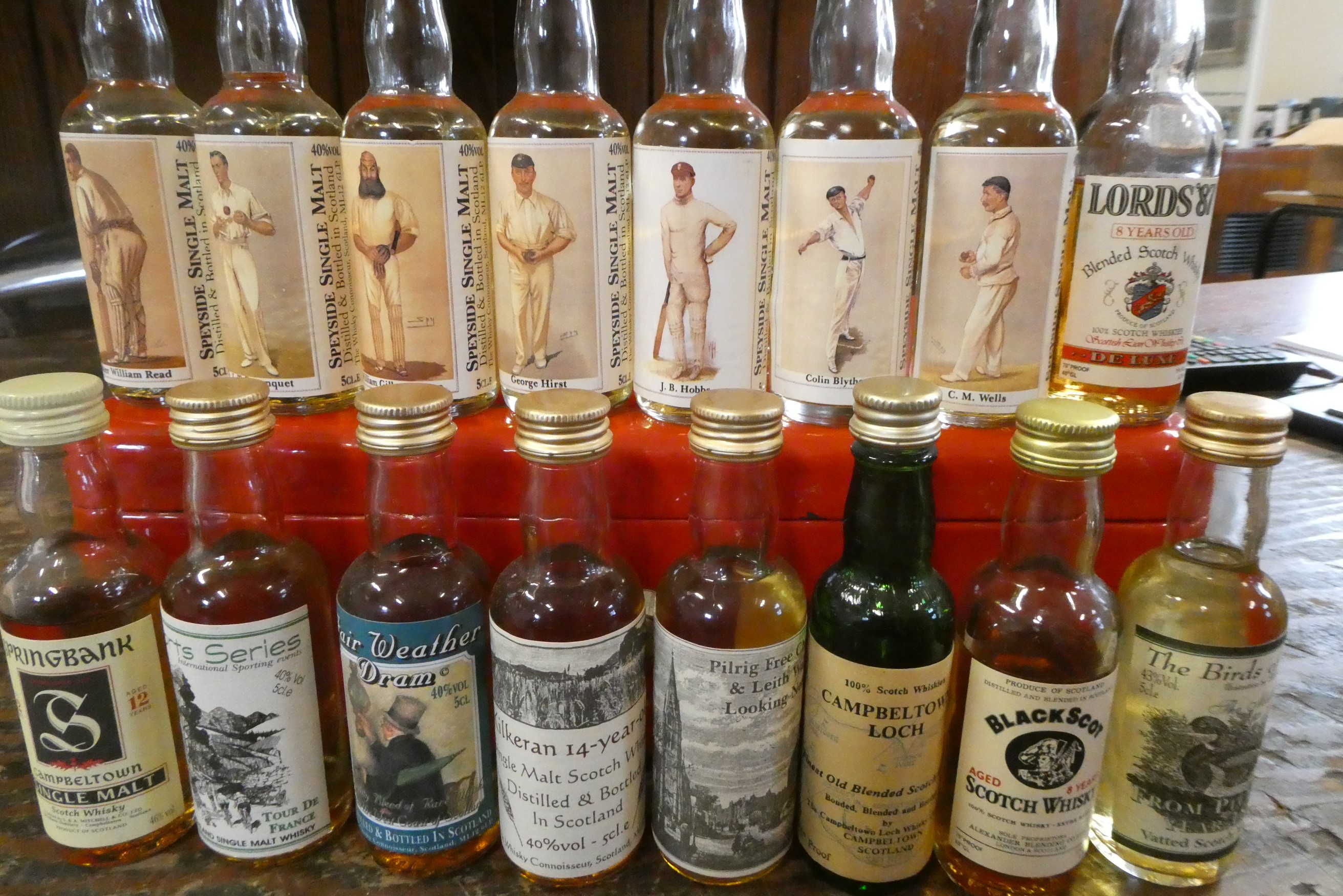 Approximately 110 whisky miniatures Image