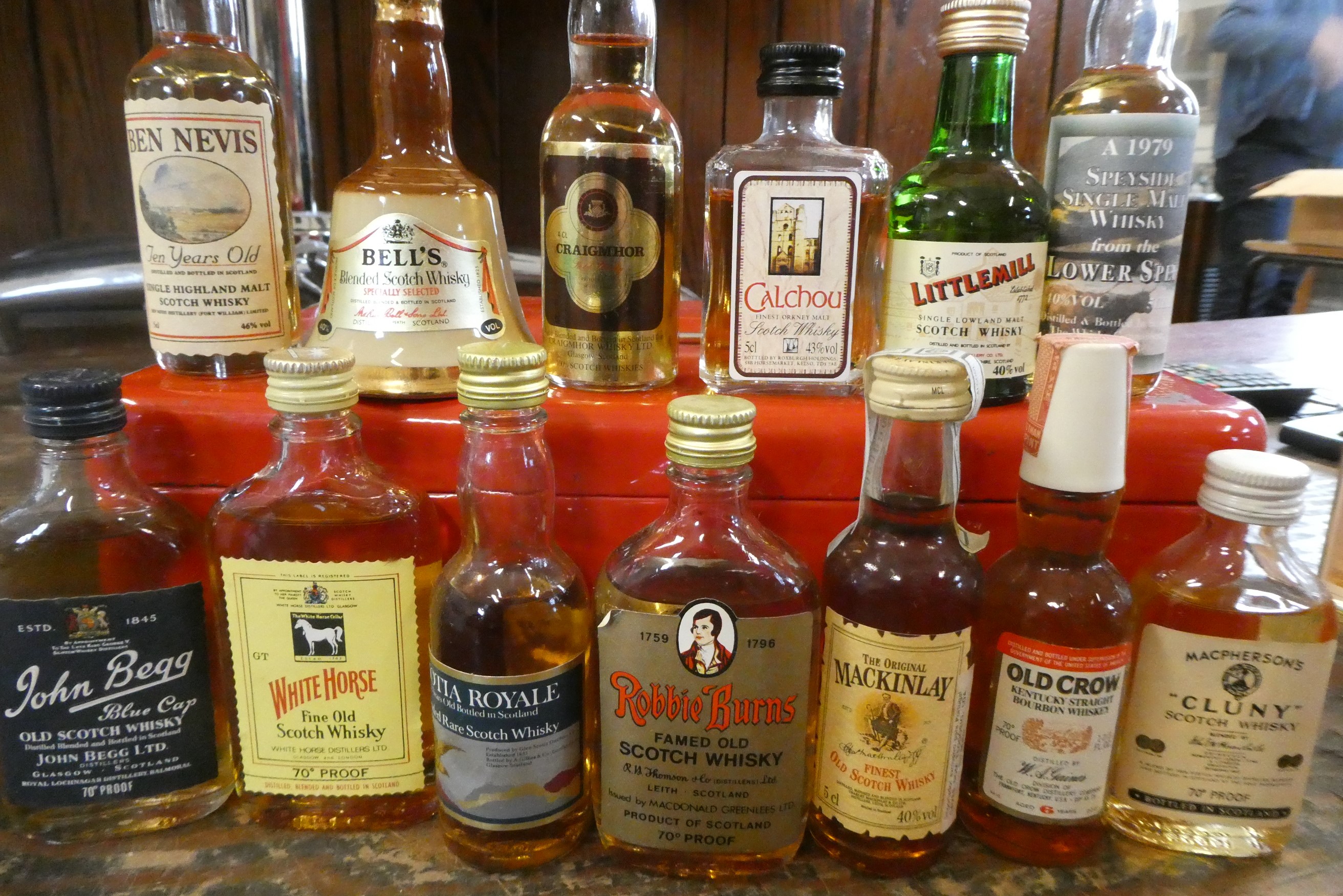 Approximately 110 whisky miniatures Image