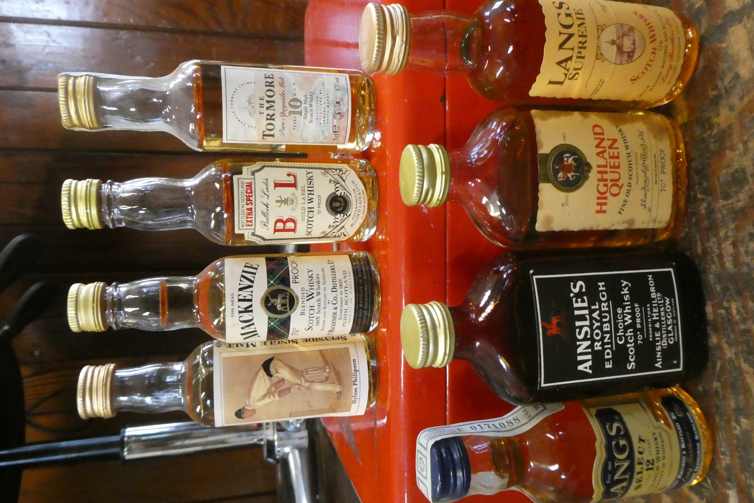 Approximately 110 whisky miniatures Image