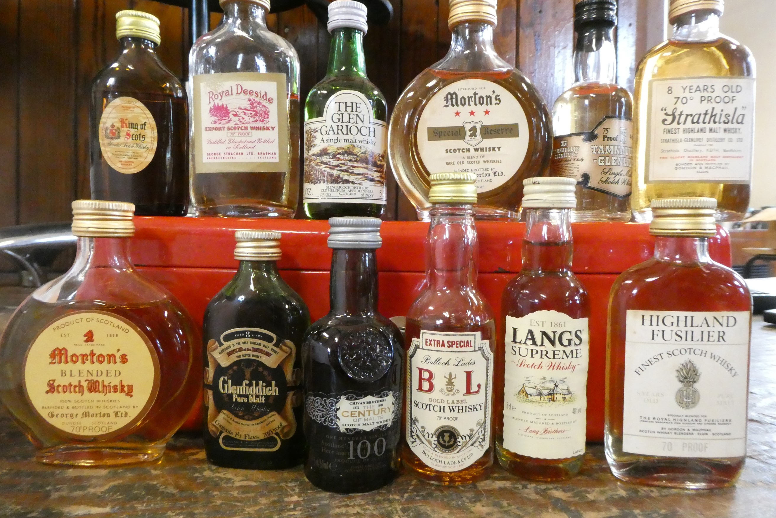 Approximately 110 whisky miniatures Image