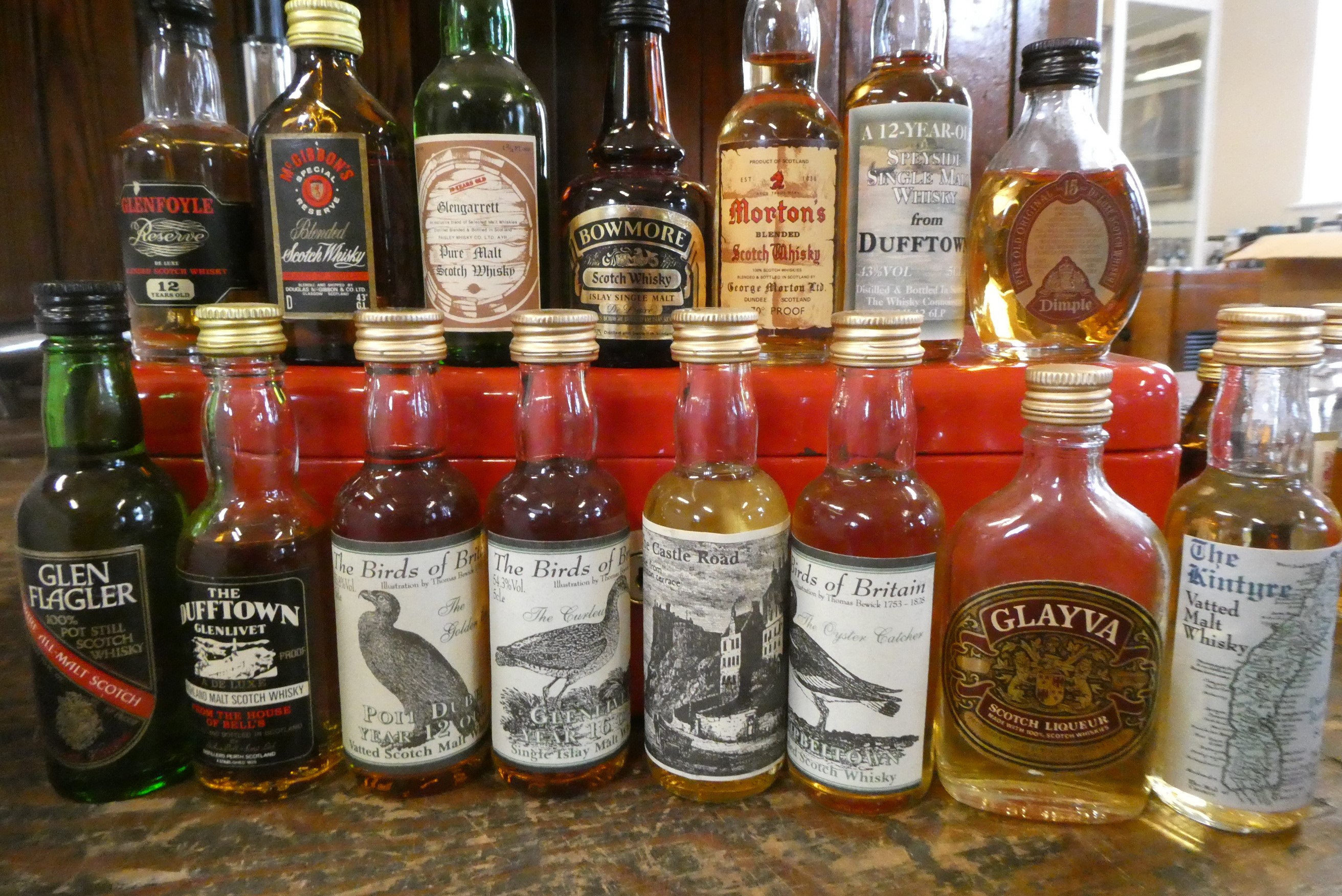 Approximately 110 whisky miniatures Image