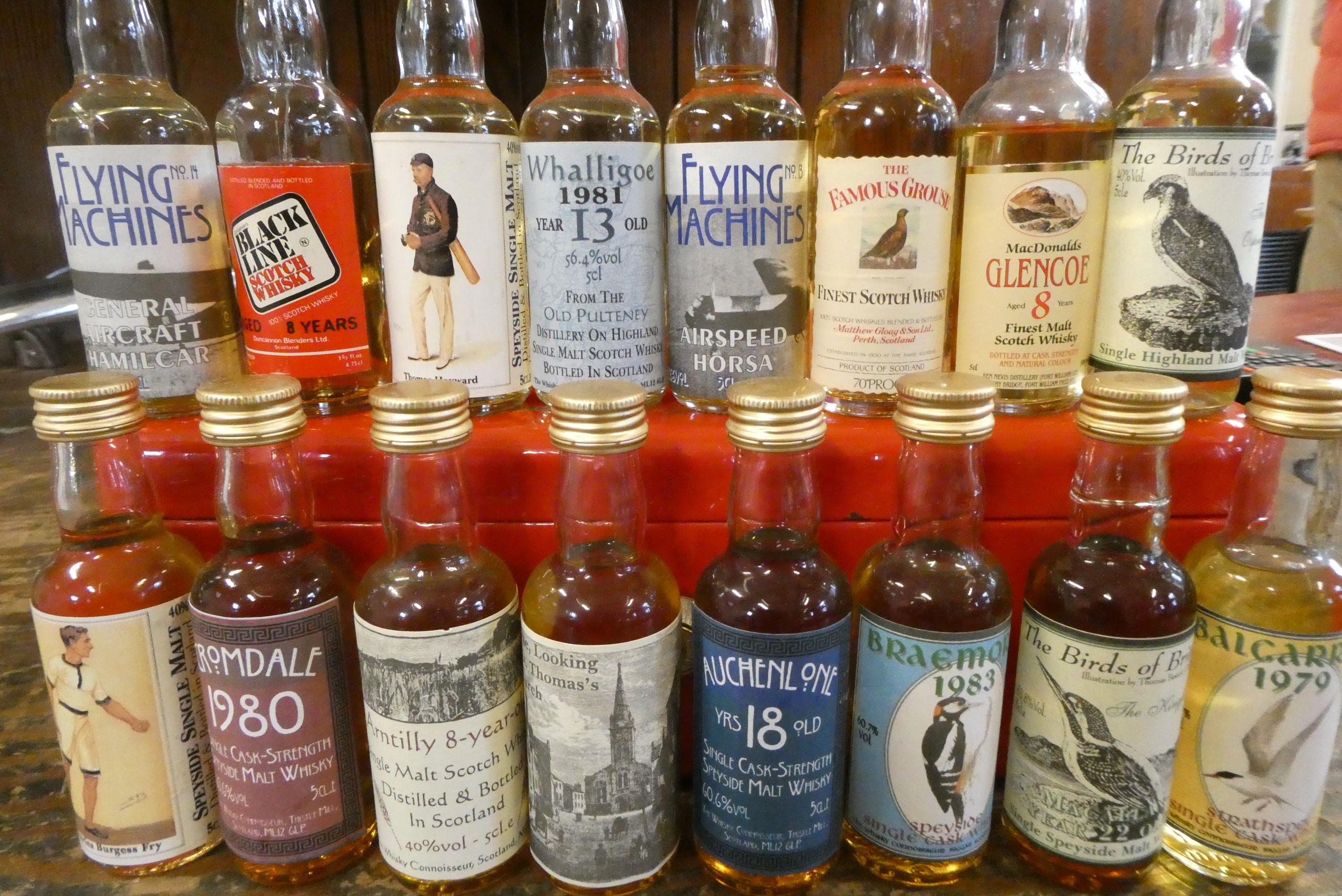 Approximately 110 whisky miniatures Image
