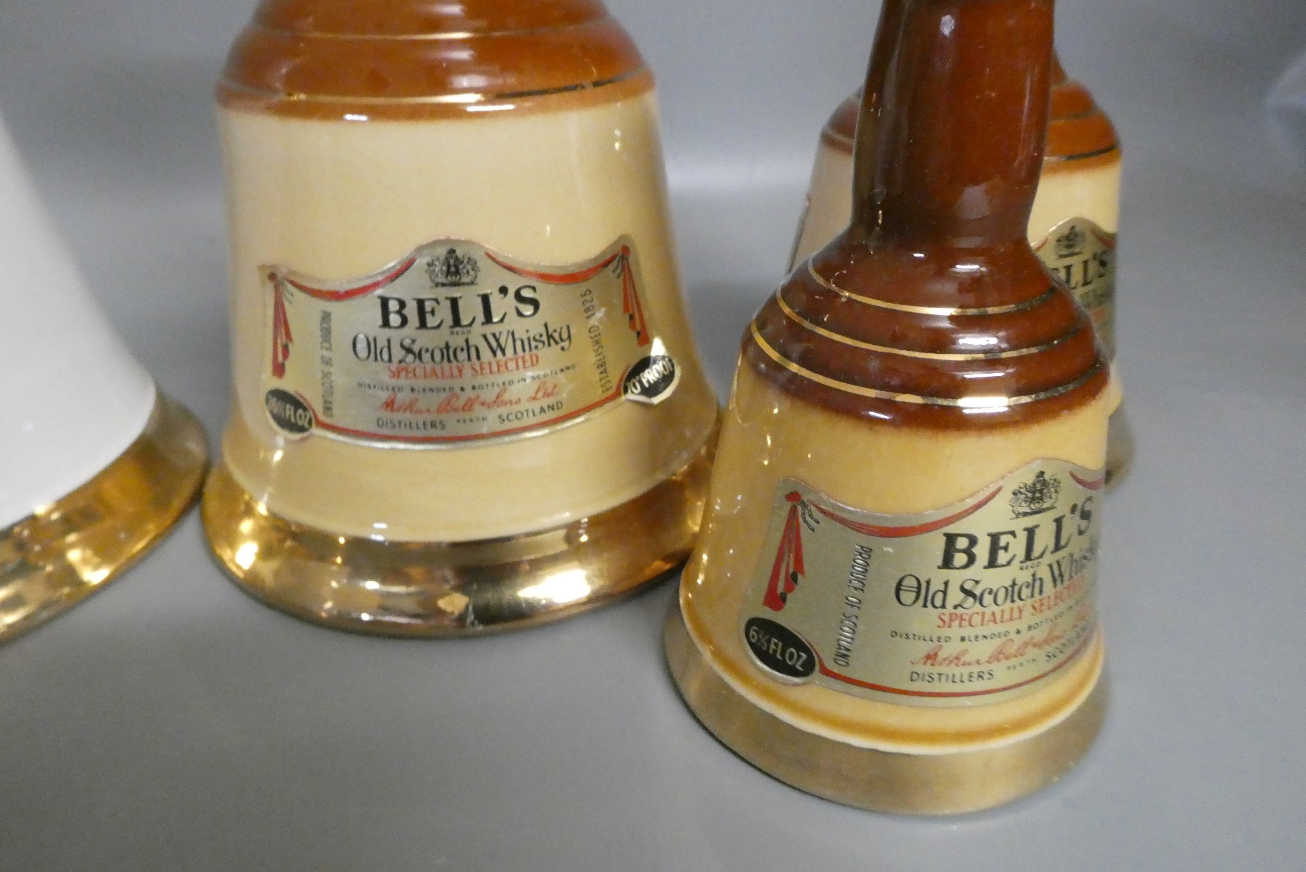 Six Bell's whisky decanters Image