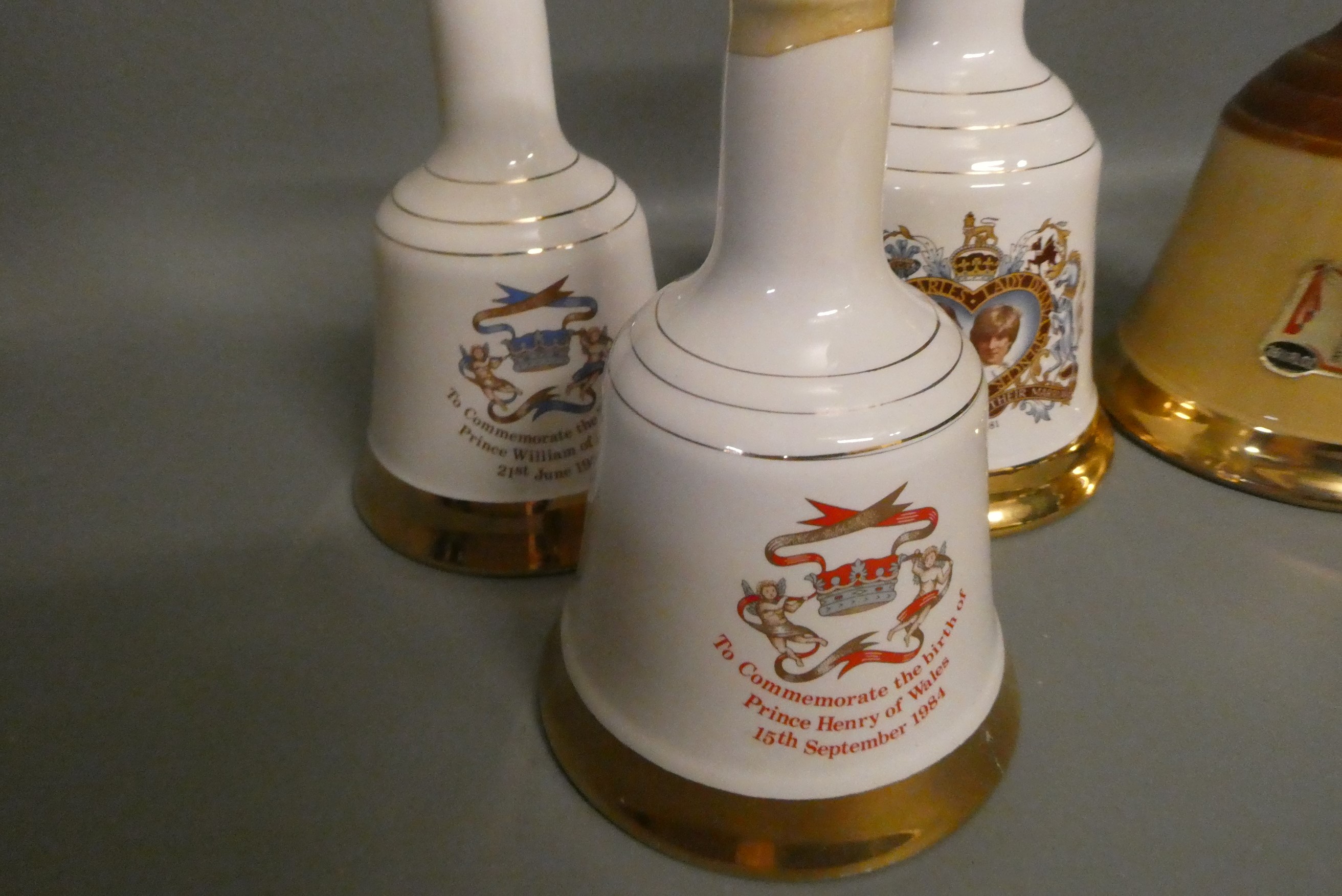 Six Bell's whisky decanters Image