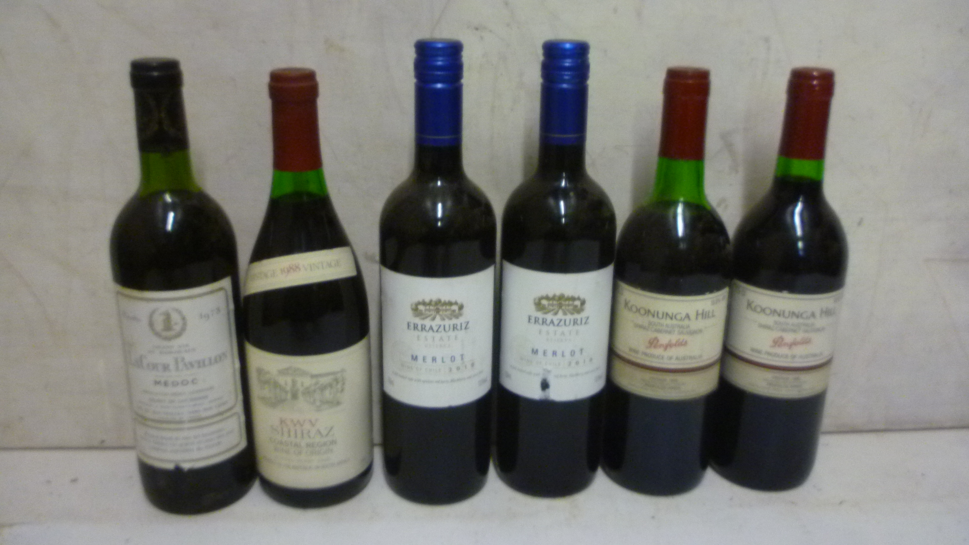 Two bottles 1993/1996 Koonunga Hill Shiraz Cabernet Sauvignon Penfolds Image