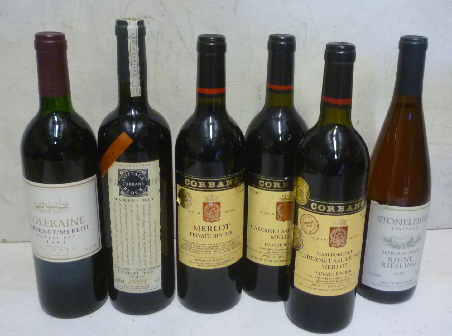 One bottle 1991 Te Mata Estate Coleraine Image