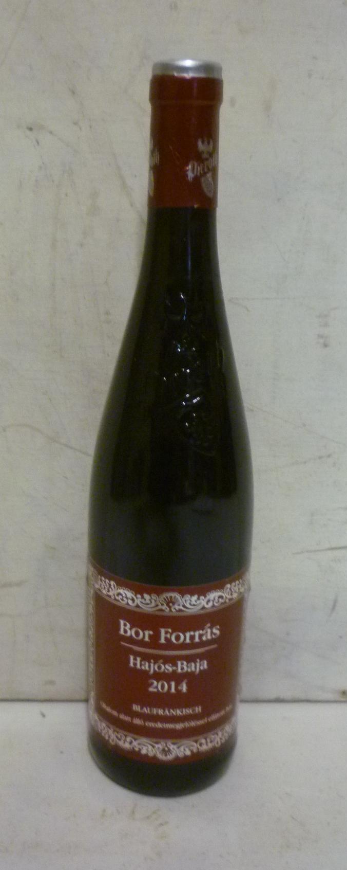 Twelve bottles 2014 Bor Forras Hajos-Baja Blaufrankisch Image