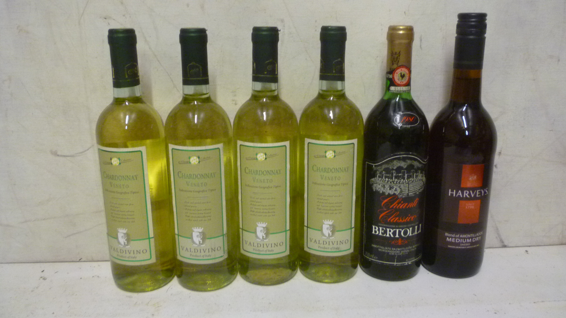 Four bottles NV Chardonnay Veneto Image