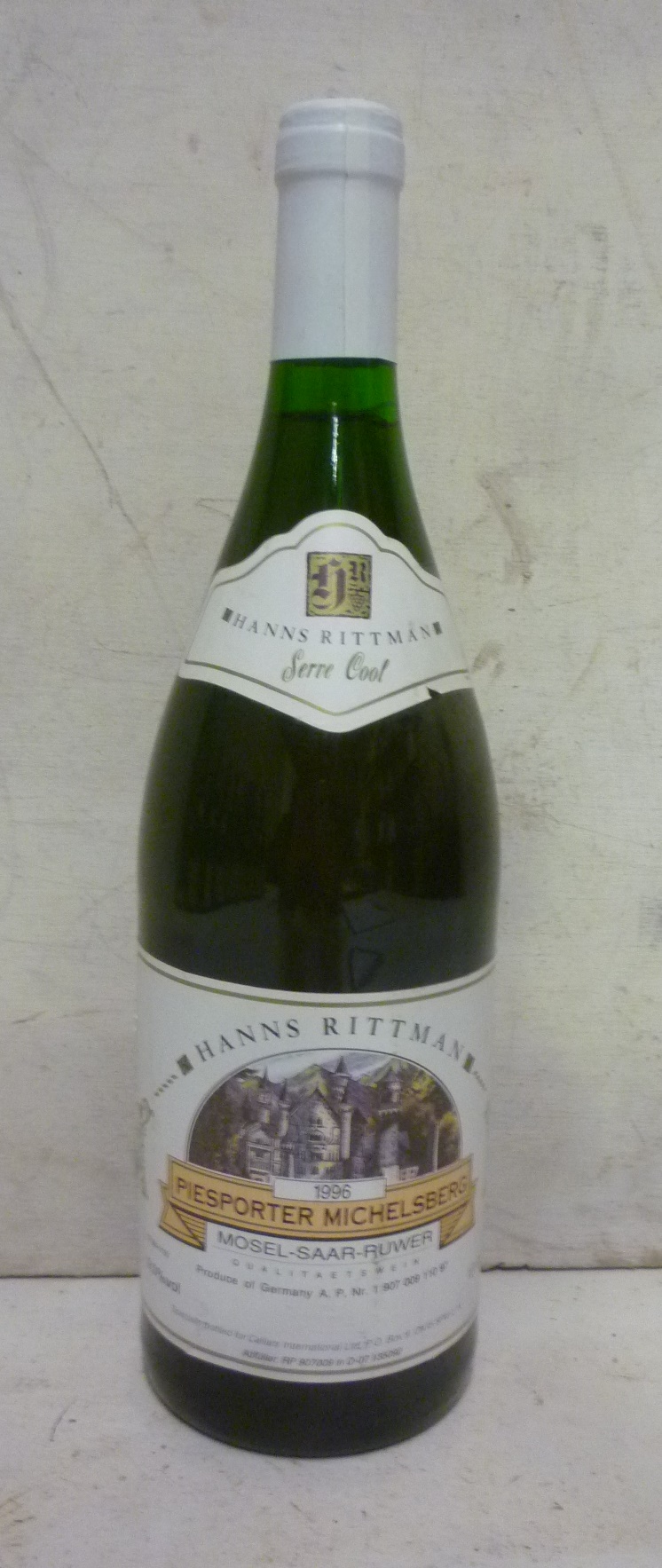Twelve litres 1996 Piesporter Michelsberg Hans Rittman (Est. plus 18% premium inc. VAT) Image