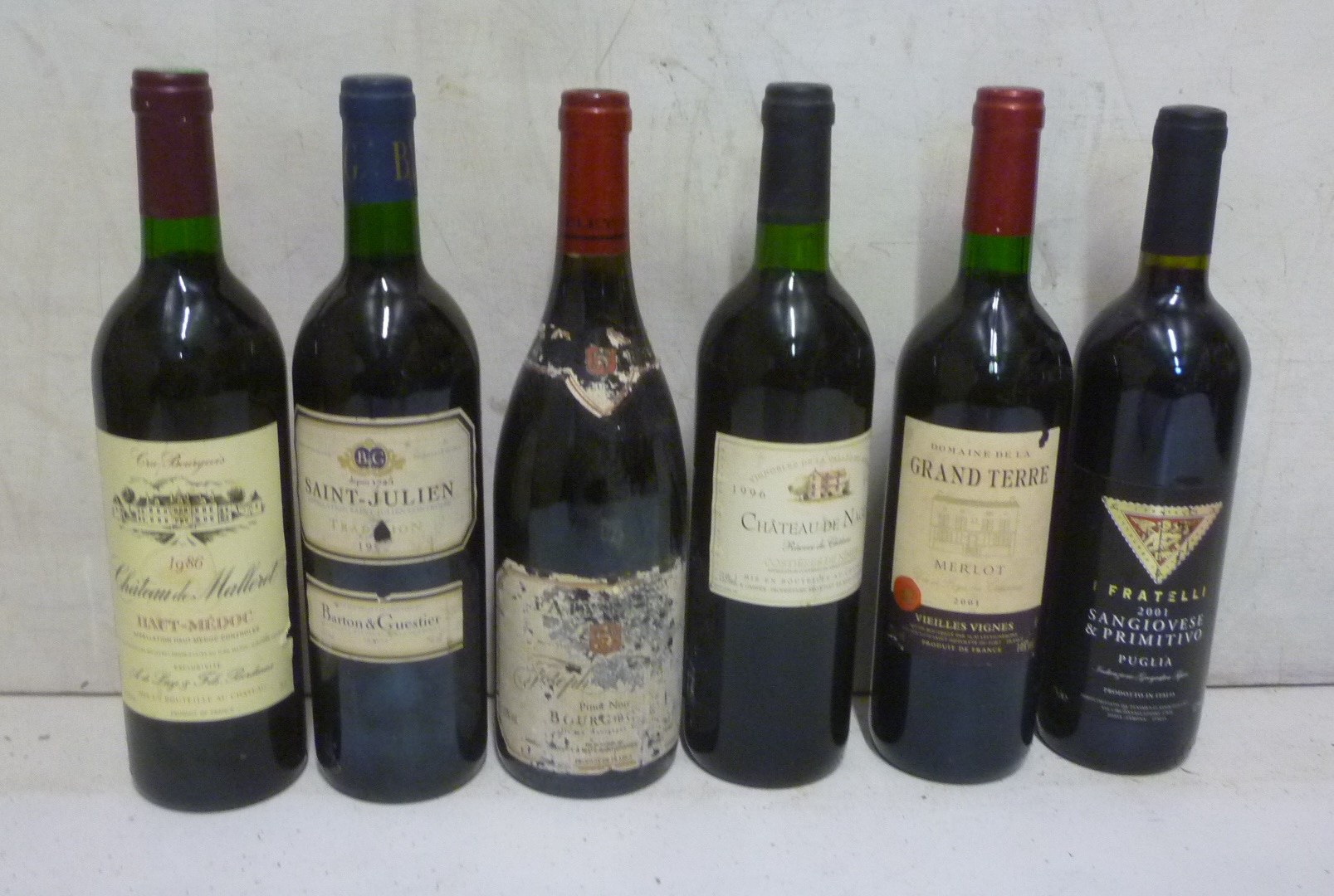 One bottle 1986 Chateau de Malleret Haut-Medoc Image