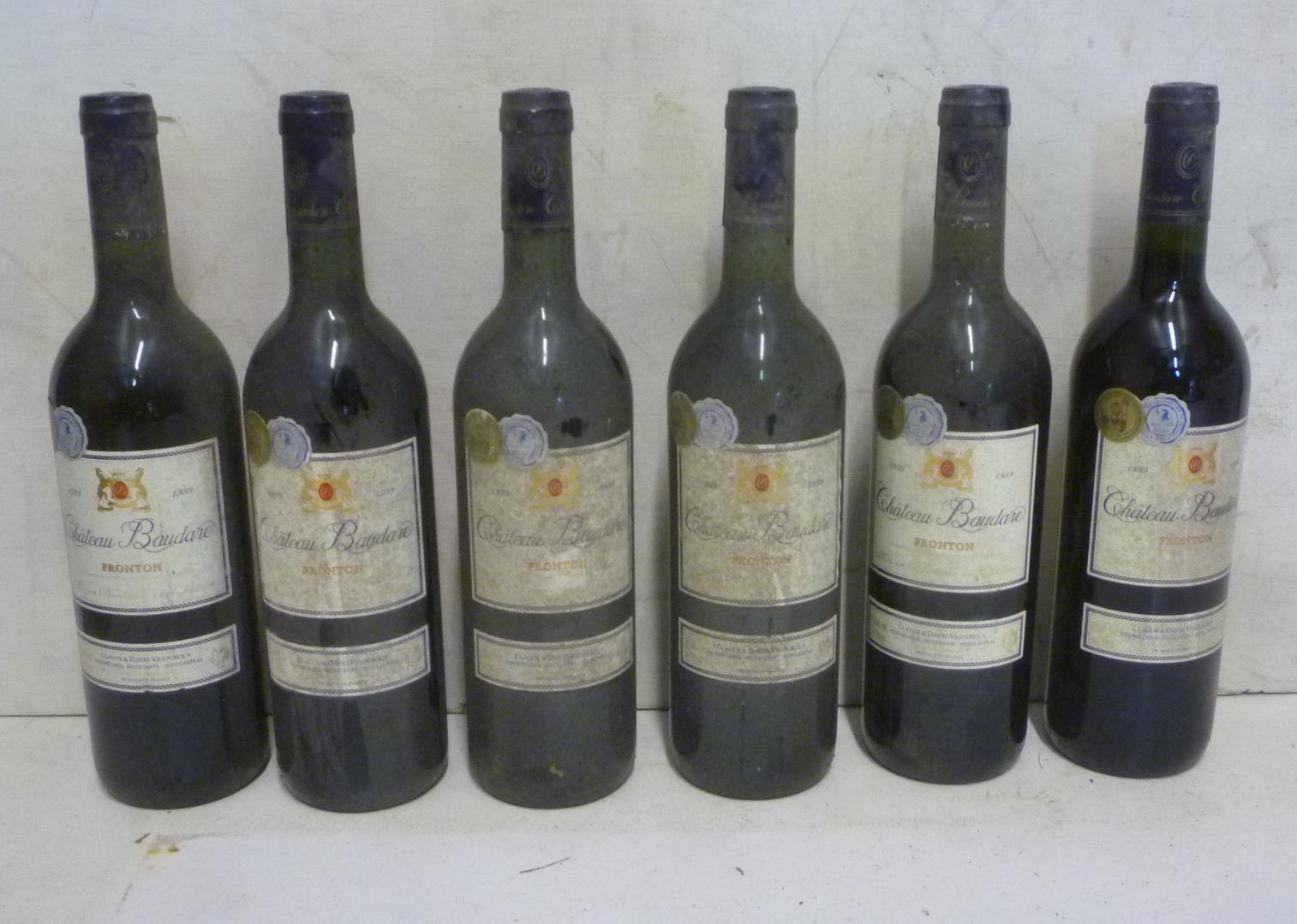 Six bottles 1999 Chateau Baudare Fronton Image