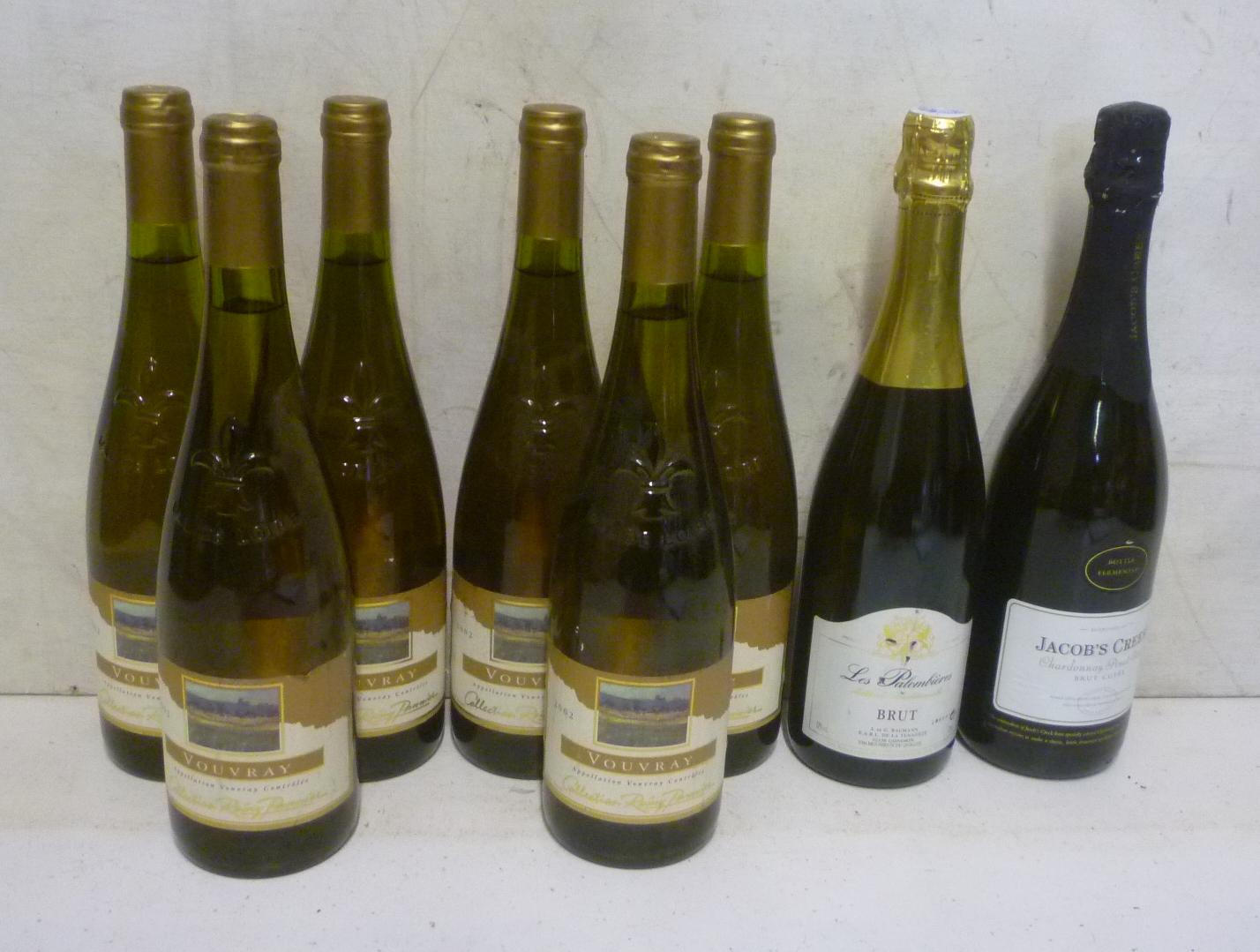 Six bottles 2002 Vouvray Image