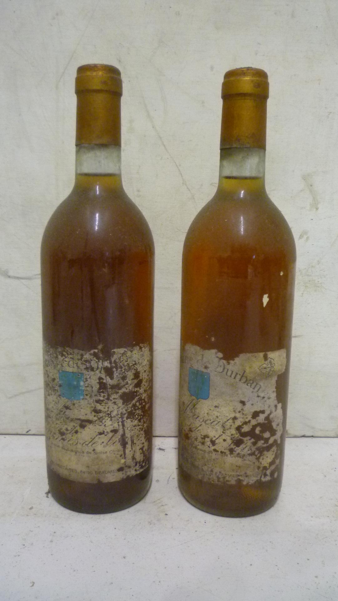 Two bottles 1986 Muscat Domaine Durban Image