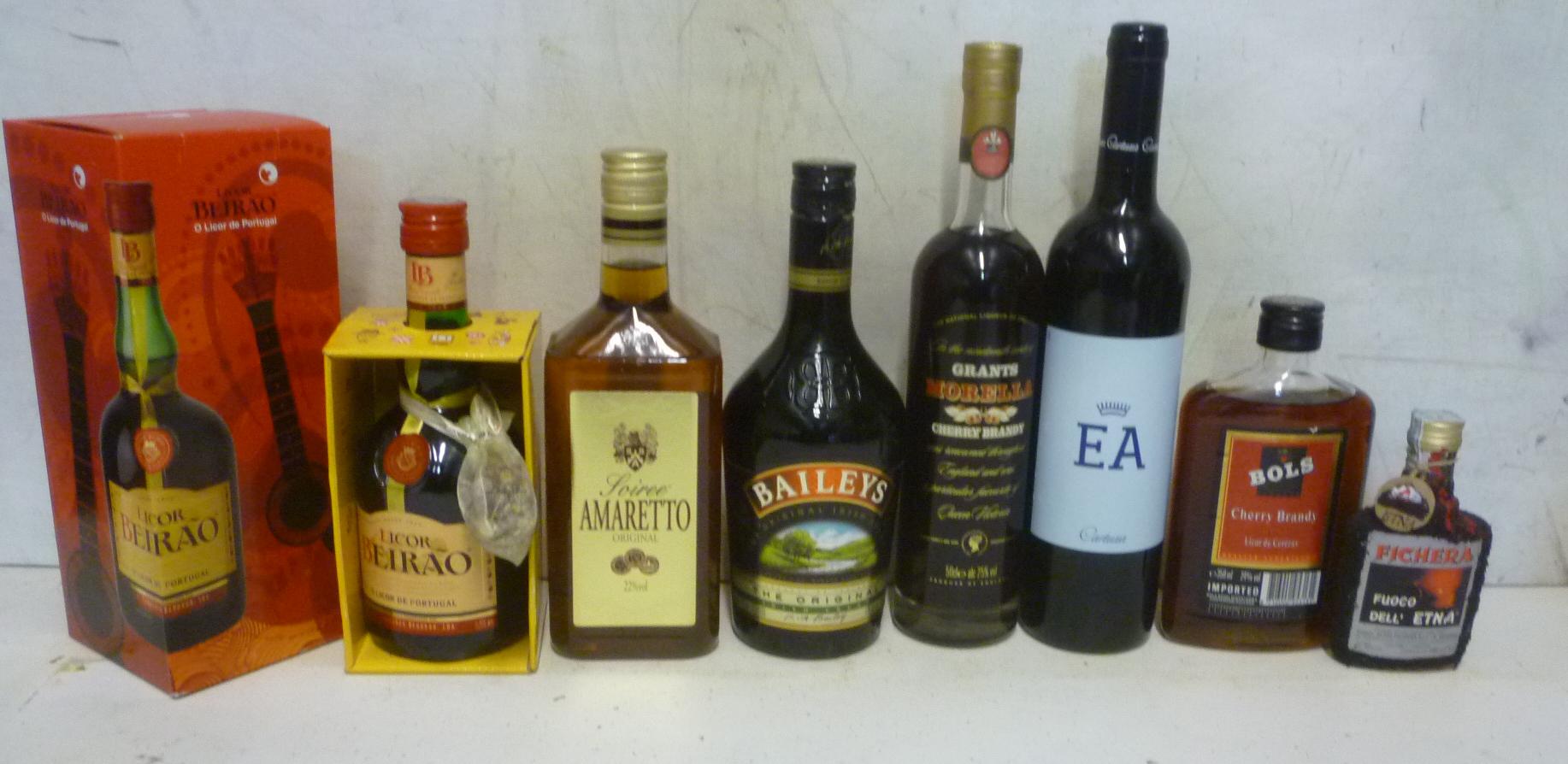 One bottle and one half bottle Licor Beirao Image