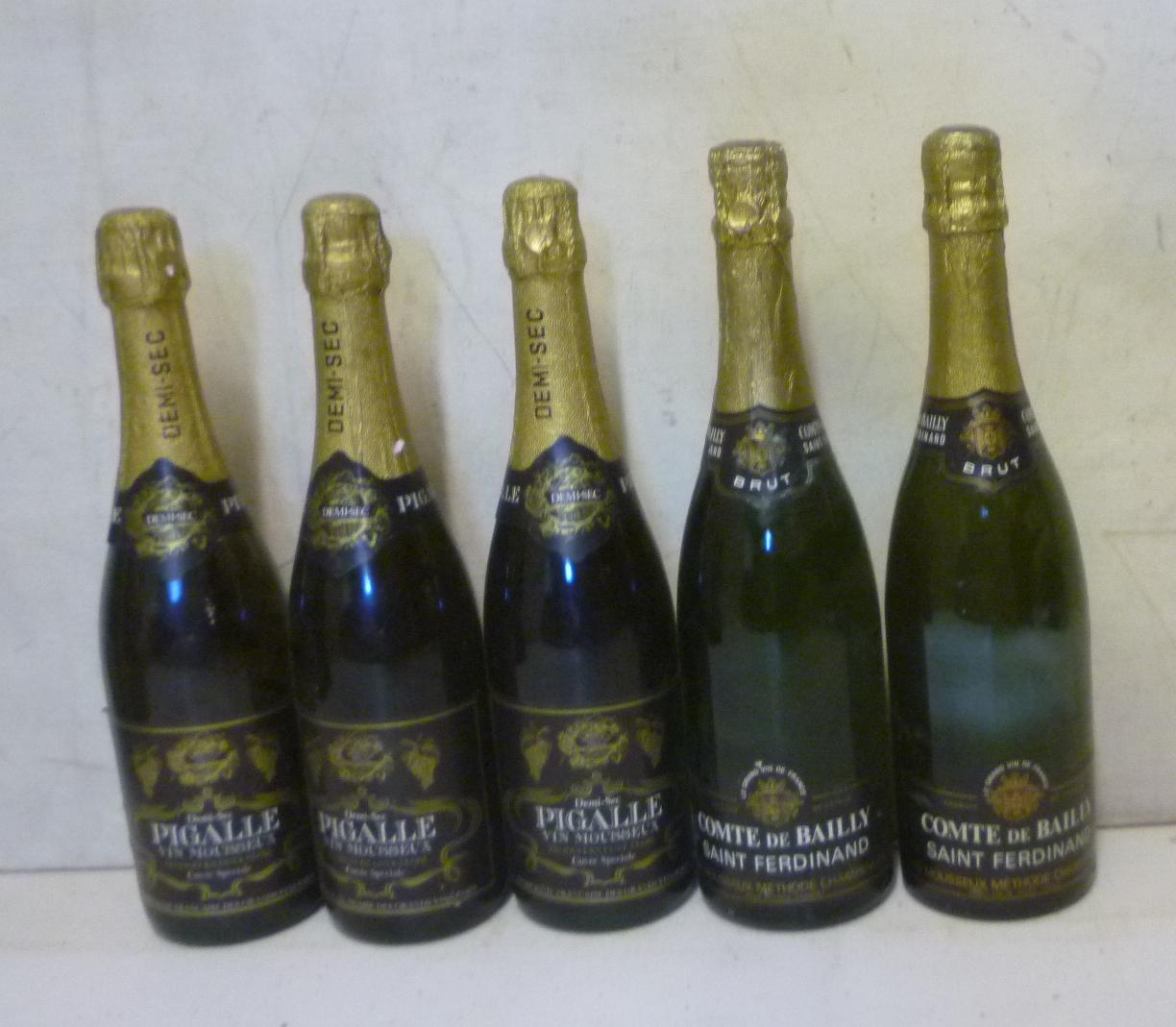 Three bottles NV Pigalle Vin Mousseux demi-sec Image