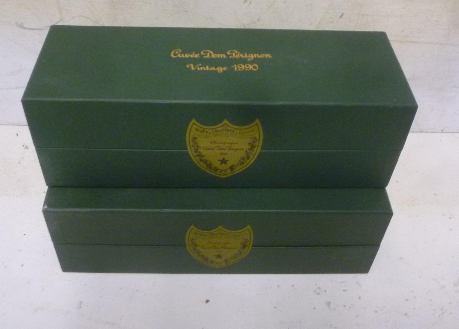 Two bottles 1990 Dom Perignon Moet & Chandon Image