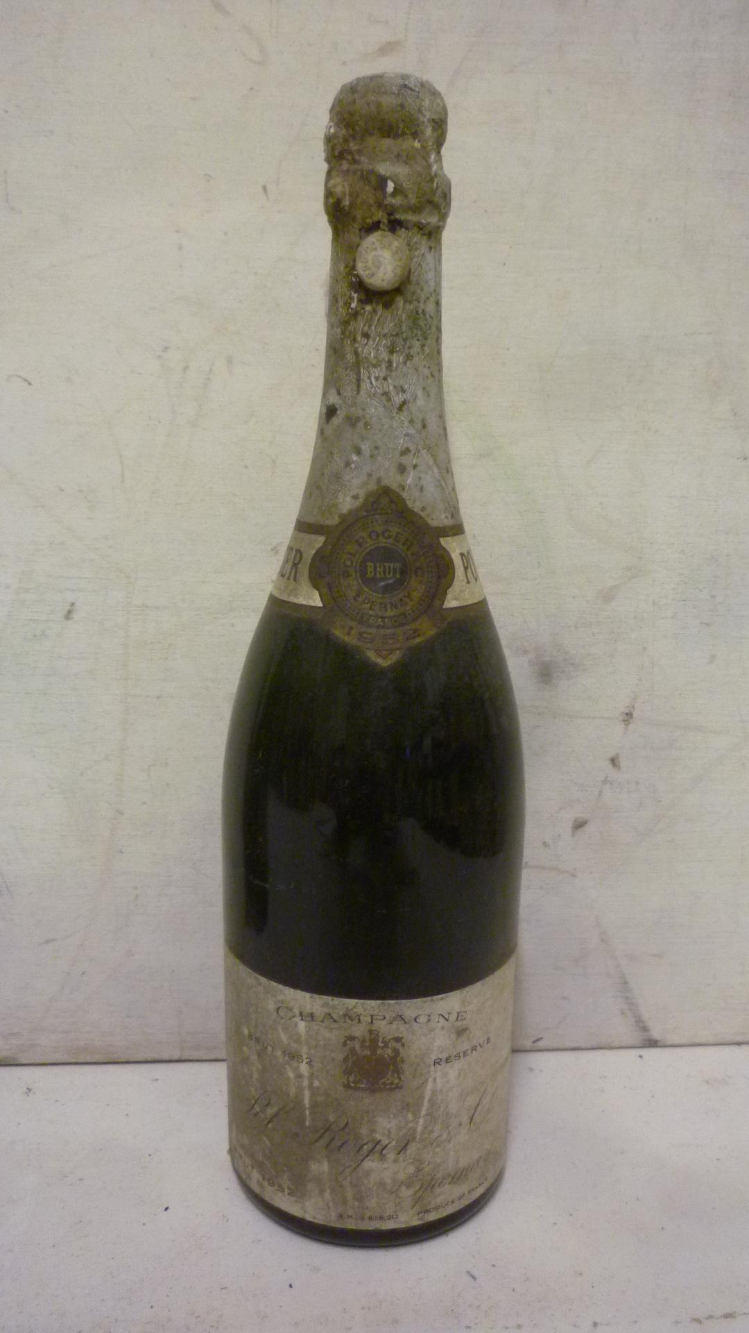 One bottle 1952 Pol Roger Brut Reserve Image