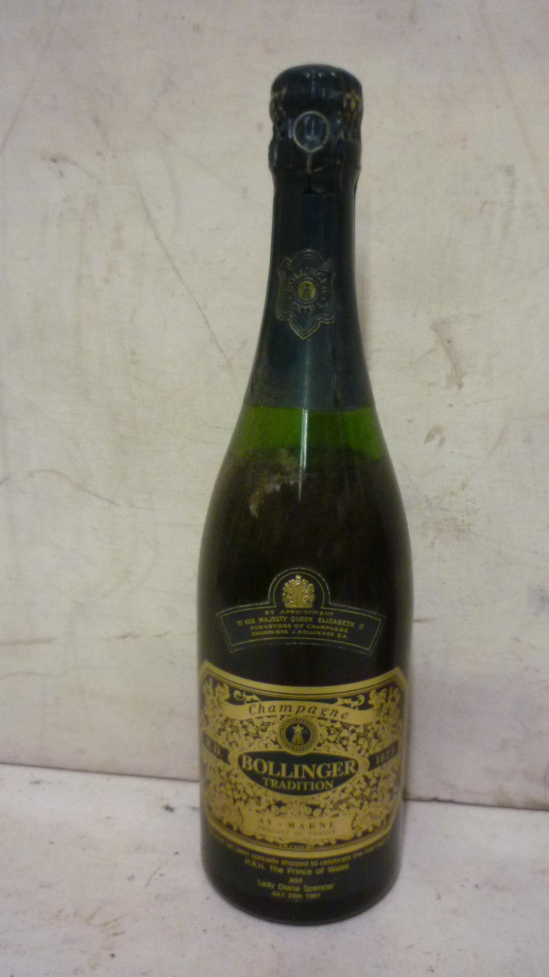 One bottle 1973 Bollinger for Charles and Diana's Wedding Image