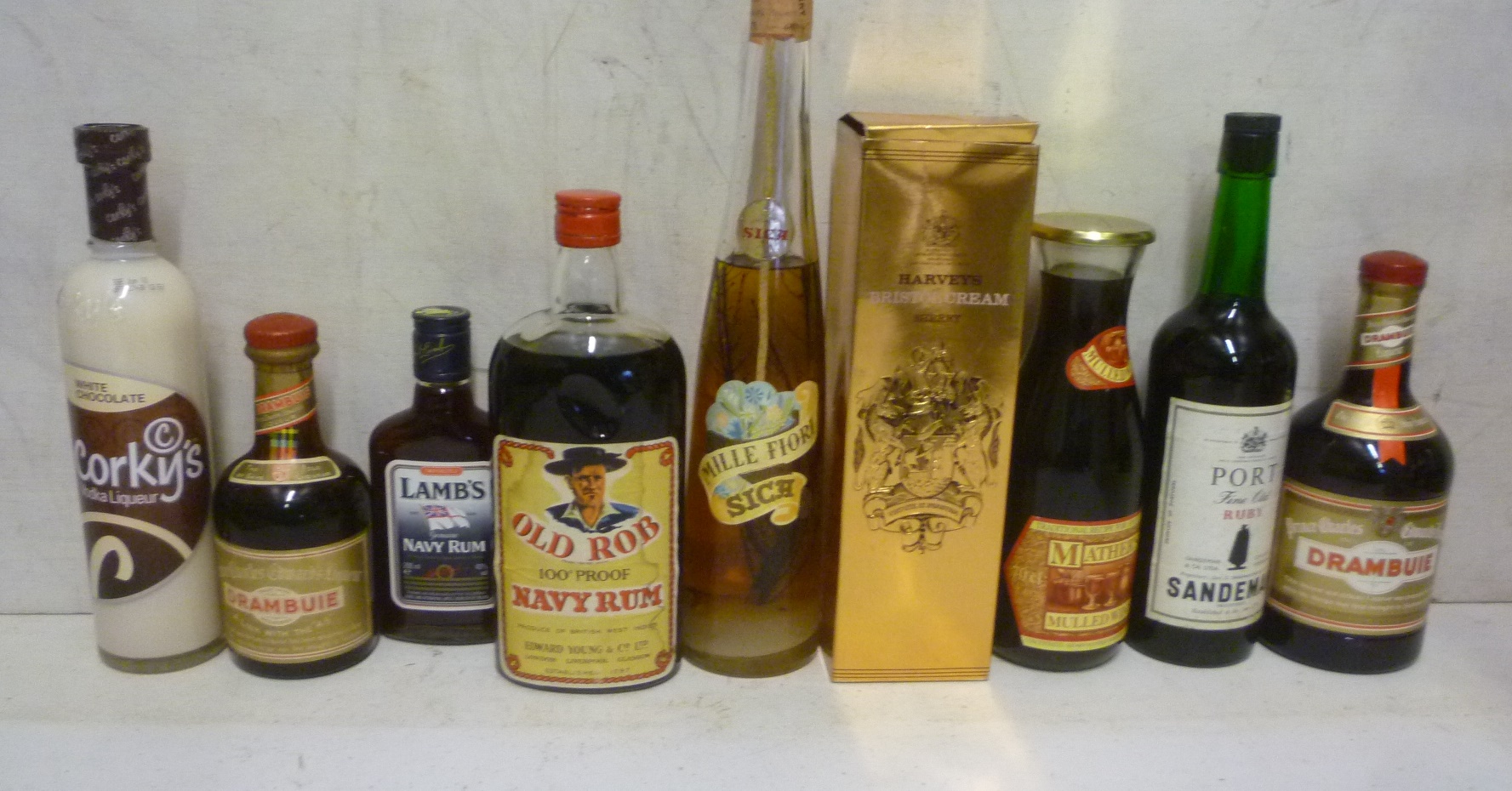 One bottle and half bottle Drambuie Image