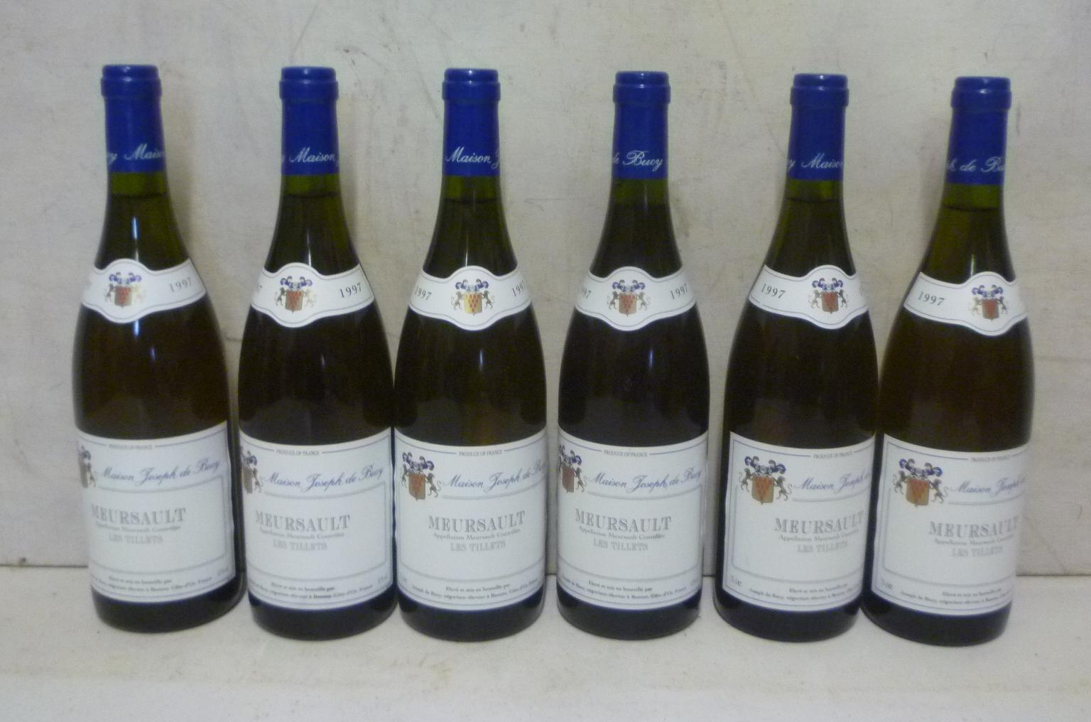 Six bottles 1997 Meursault Les Tillets Image