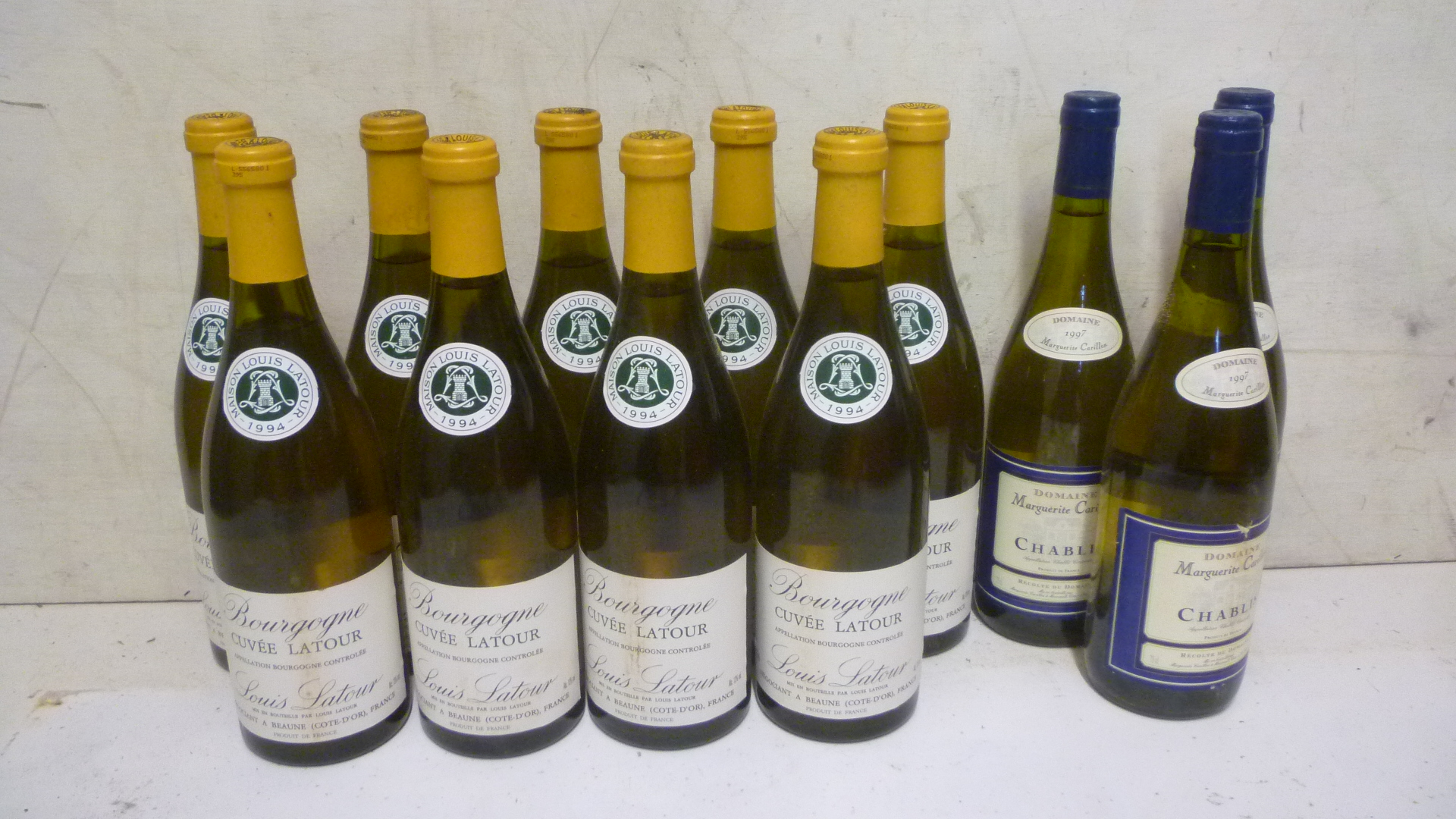 Nine bottles 1994 Bourgogne Louis Latour Image