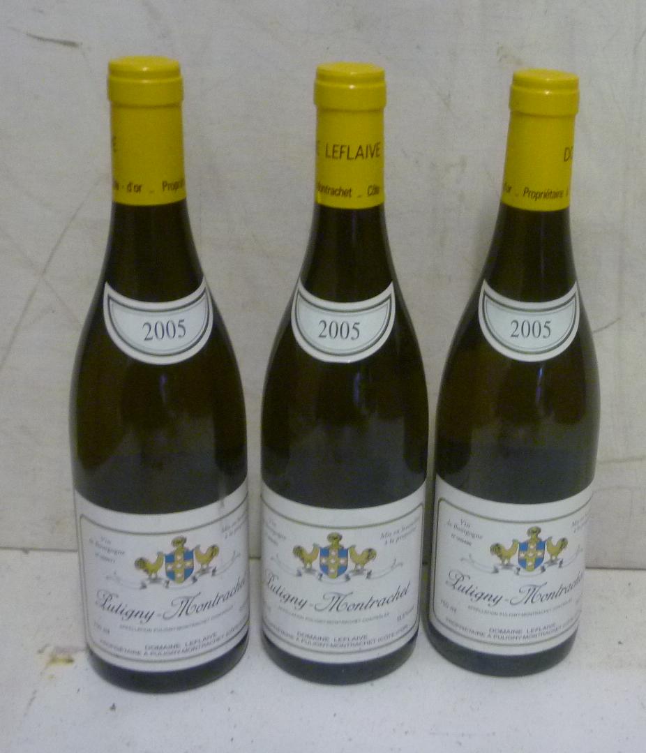 Three bottles 2005 Puligny-Montrachet Image