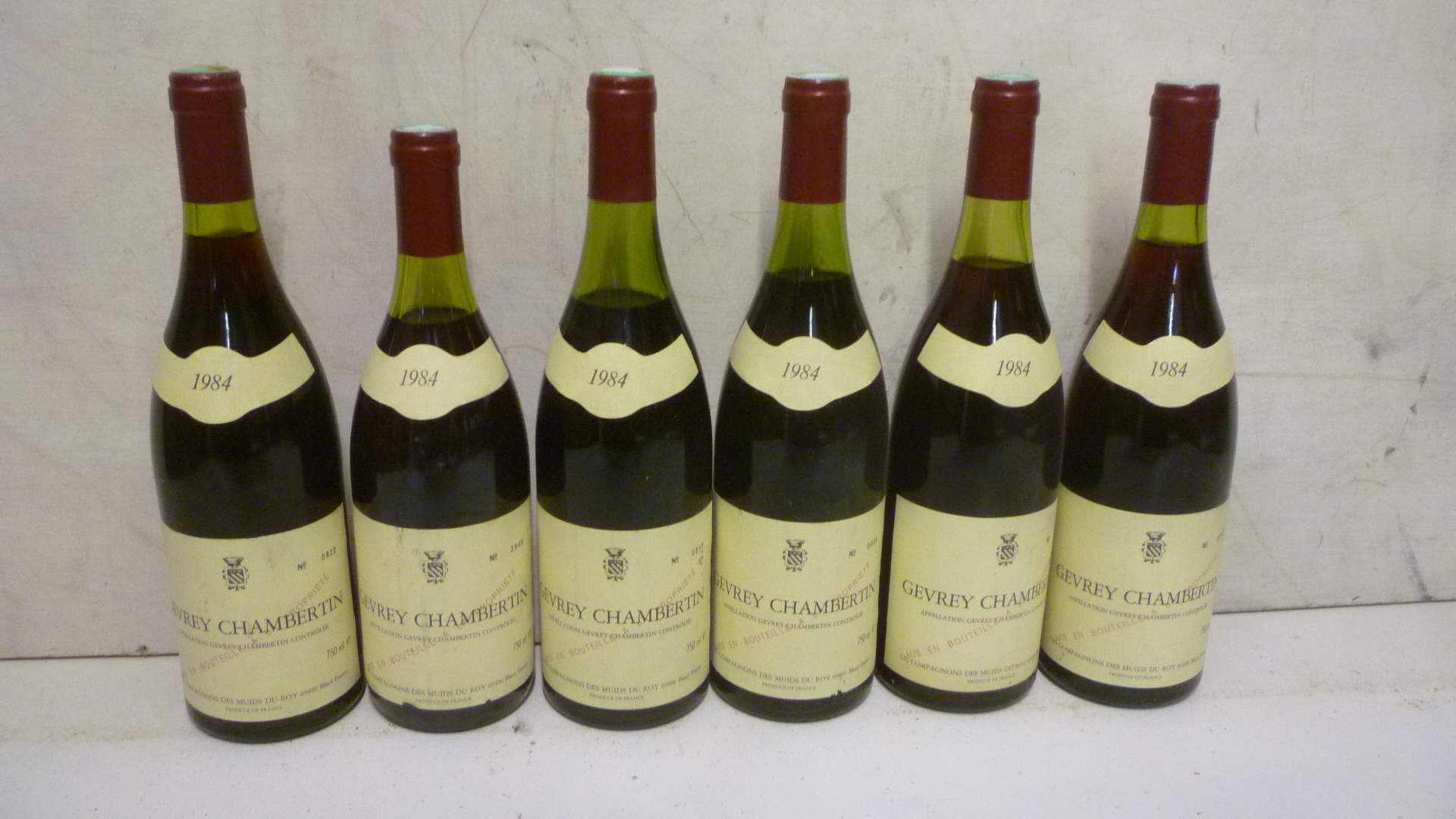 Six bottles 1984 Gevrey Chambertin Image