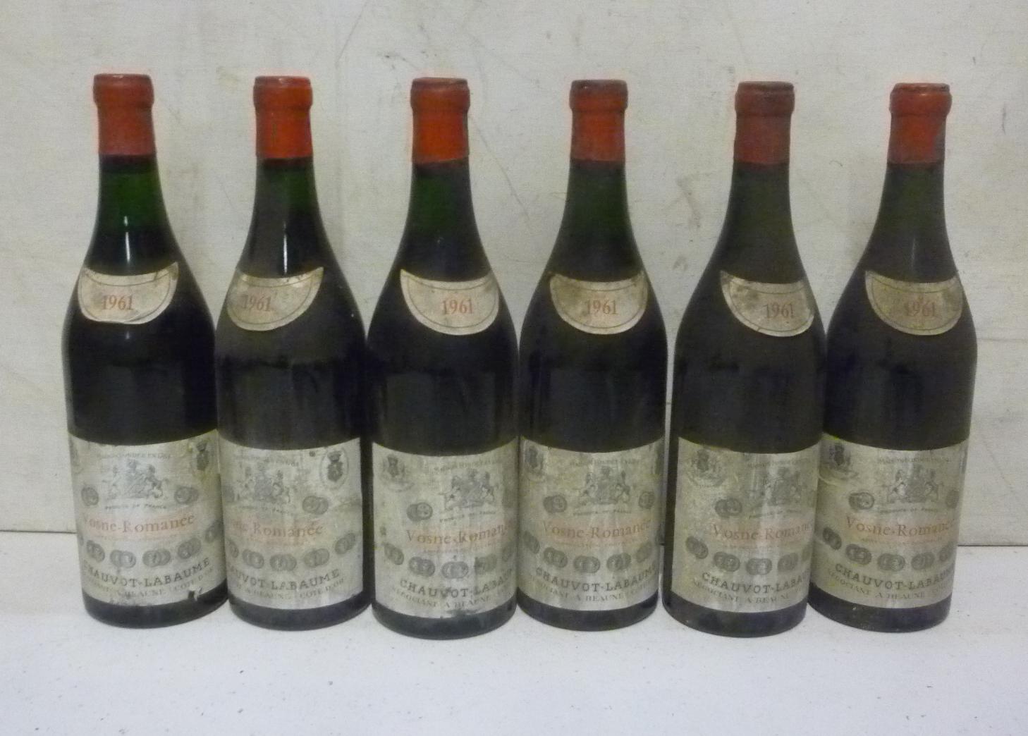 Six bottles 1961 Vosne-Romanee Chauvot-Labaume Image
