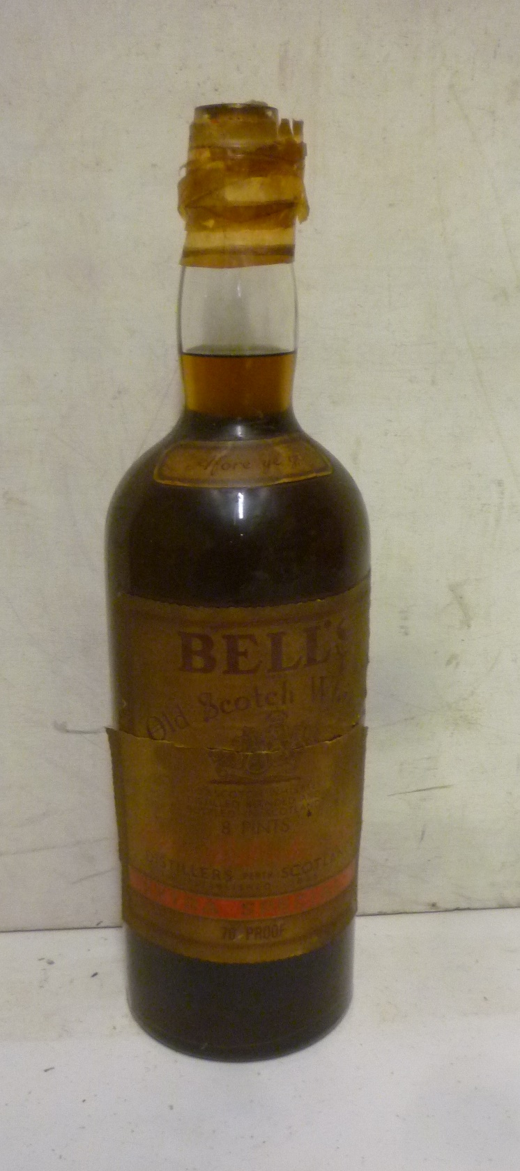 An eight pints (one gallon) bottle of Bells Old Scotch Whisky Image